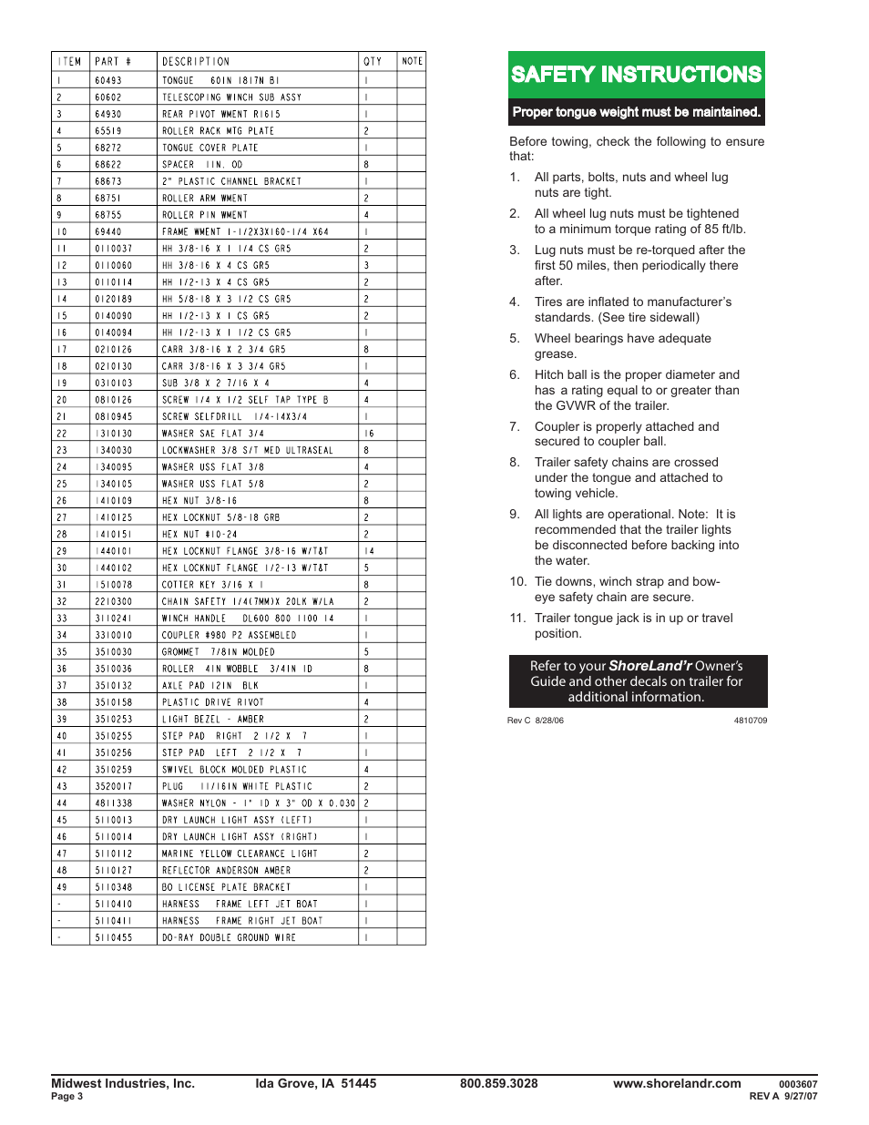 Safety instructions | ShoreLand'r SLR15 V.2 User Manual | Page 3 / 8