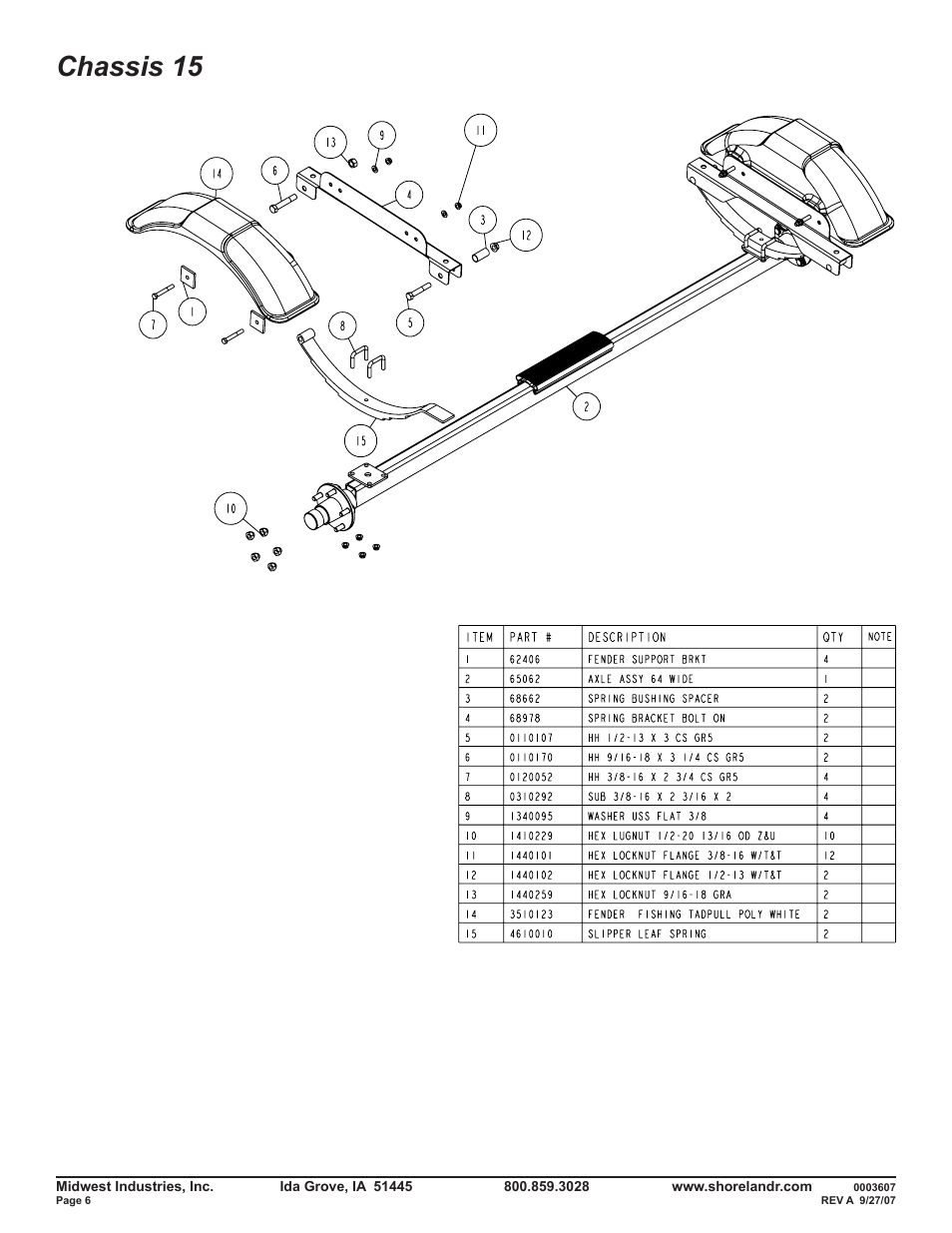 Chassis 15 | ShoreLand'r SLR15 V.2 User Manual | Page 6 / 8