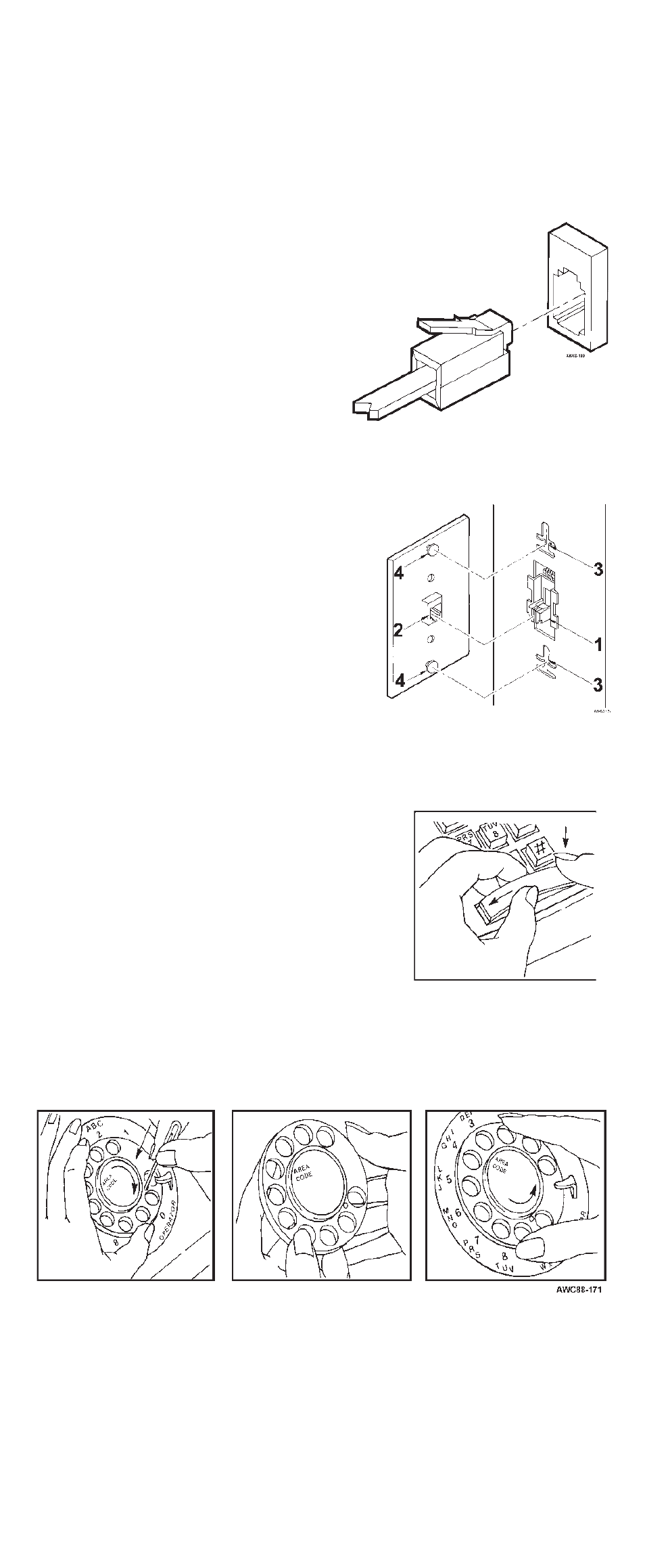 Nstalling, Elephone | Cortelco 2500 User Manual | Page 6 / 12