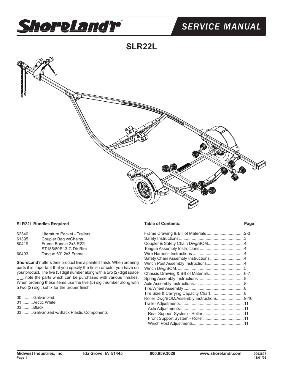 ShoreLand'r SLR22L V.1 User Manual | 12 pages