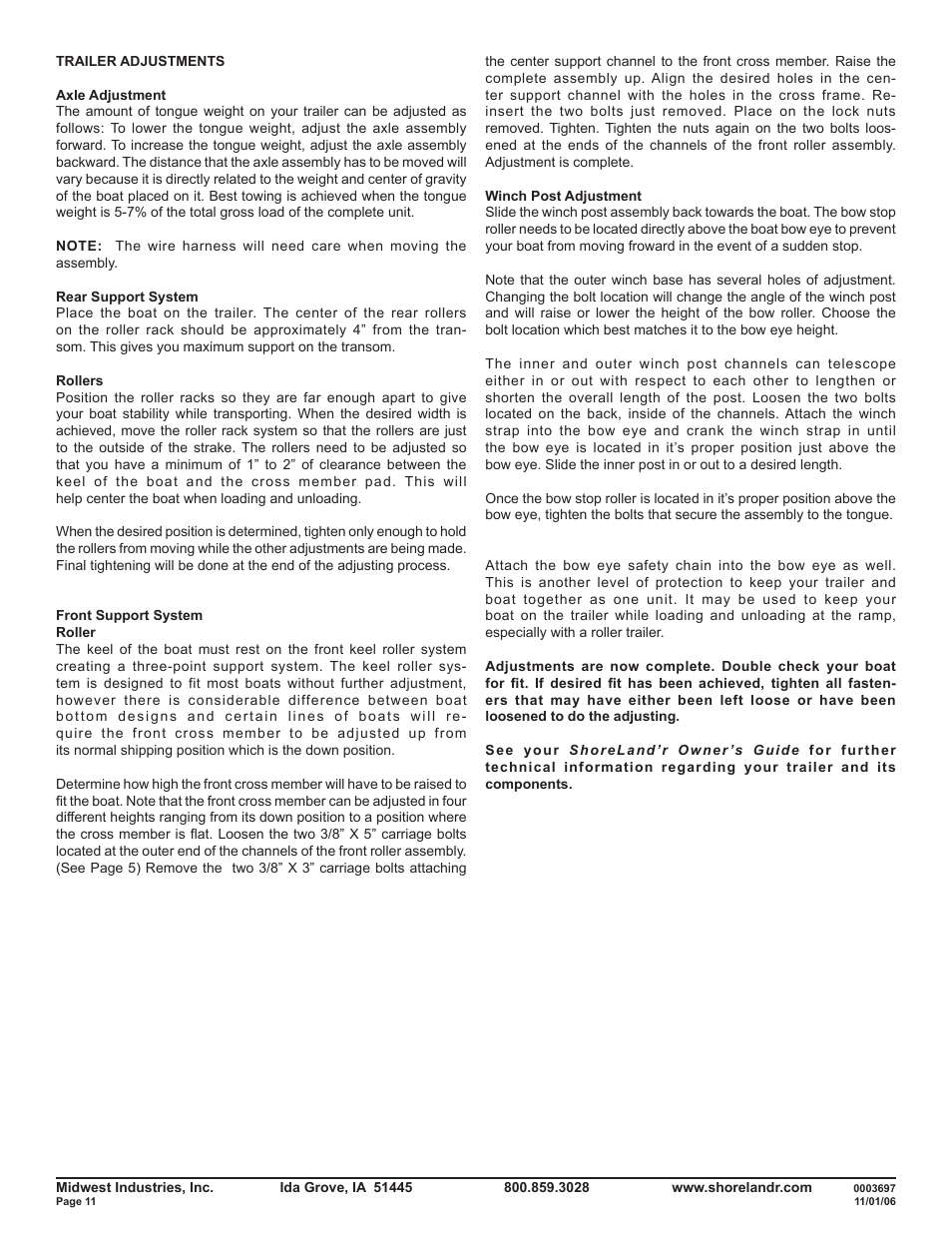 ShoreLand'r SLR22L V.1 User Manual | Page 11 / 12