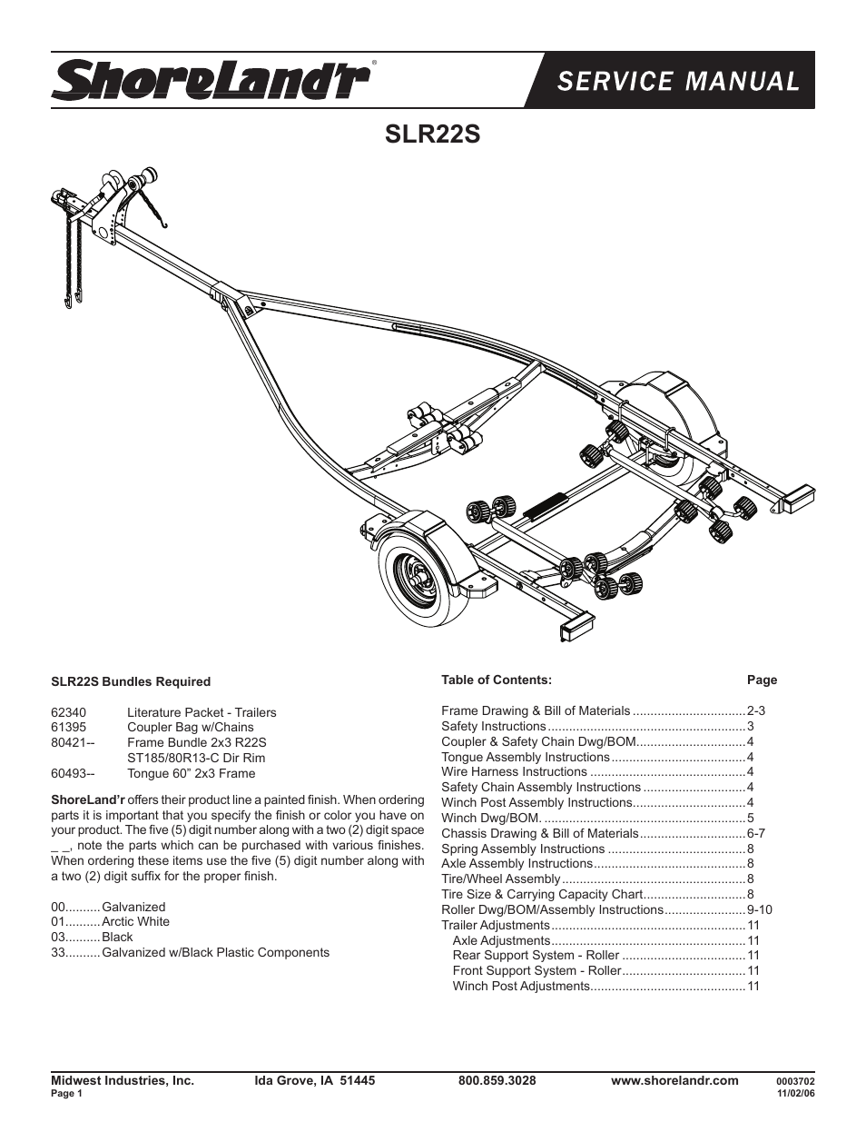 ShoreLand'r SLR22S V.1 User Manual | 12 pages