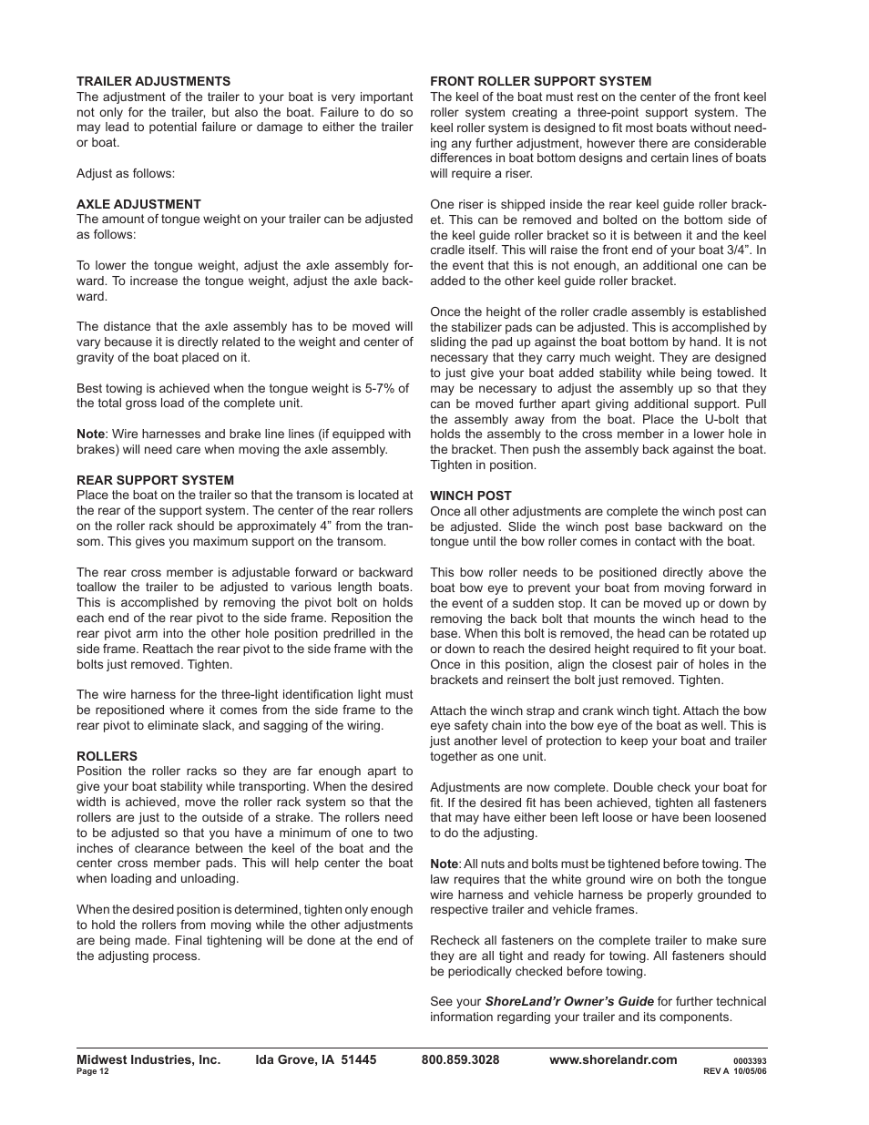 ShoreLand'r SLR2313BL V.1 User Manual | Page 12 / 12