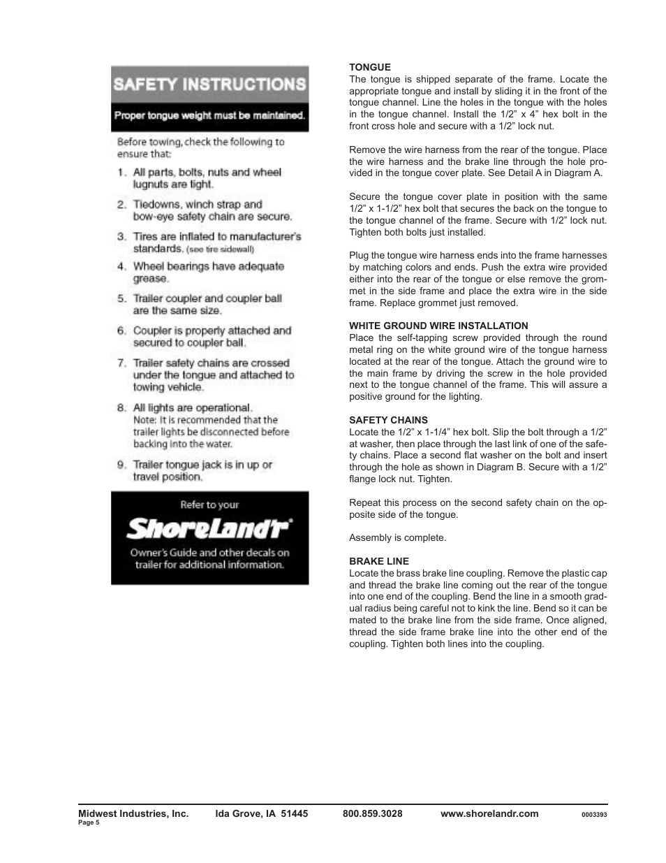 ShoreLand'r SLR2313BL V.2 User Manual | Page 5 / 10