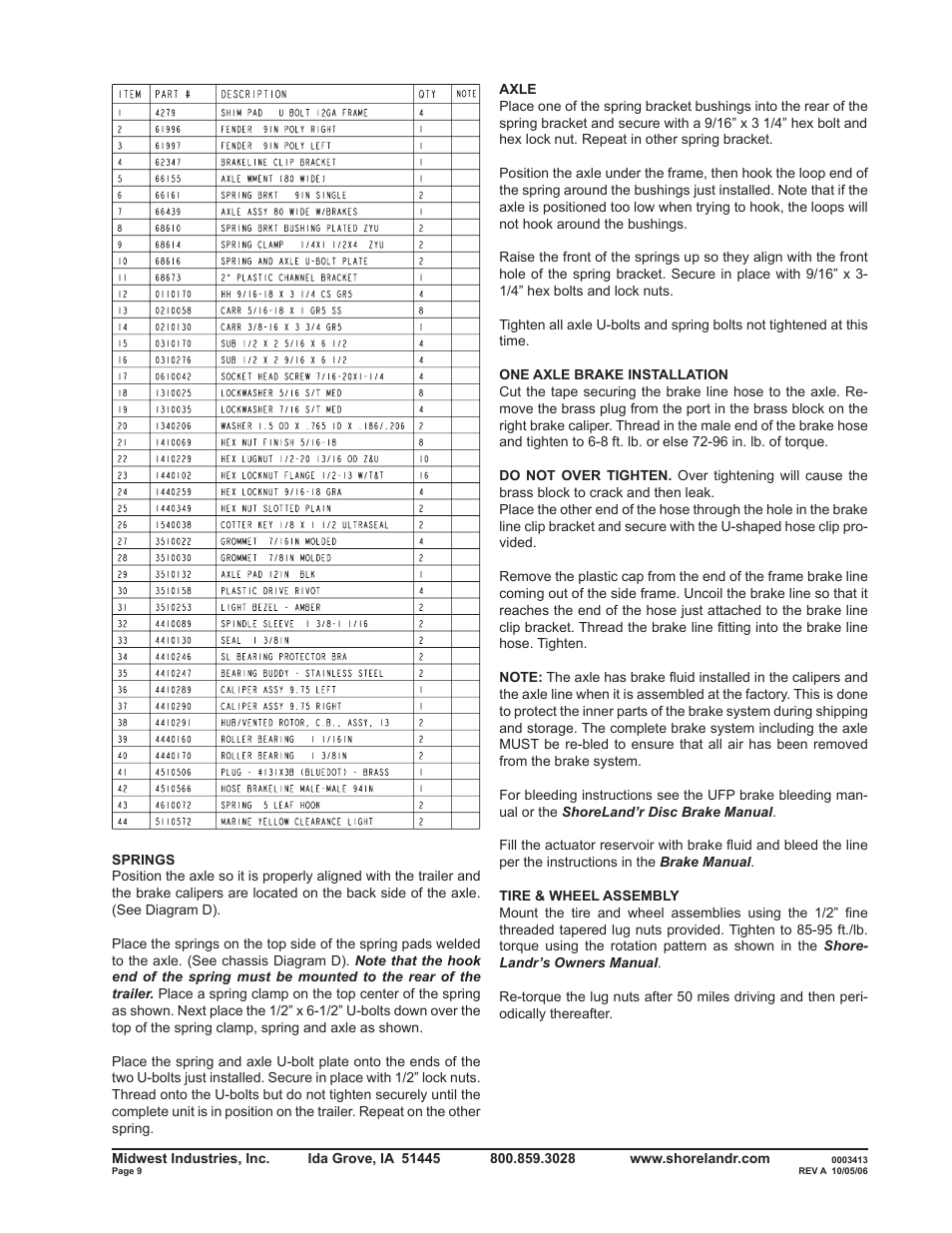 ShoreLand'r SLR2313BLW V.1 User Manual | Page 9 / 12