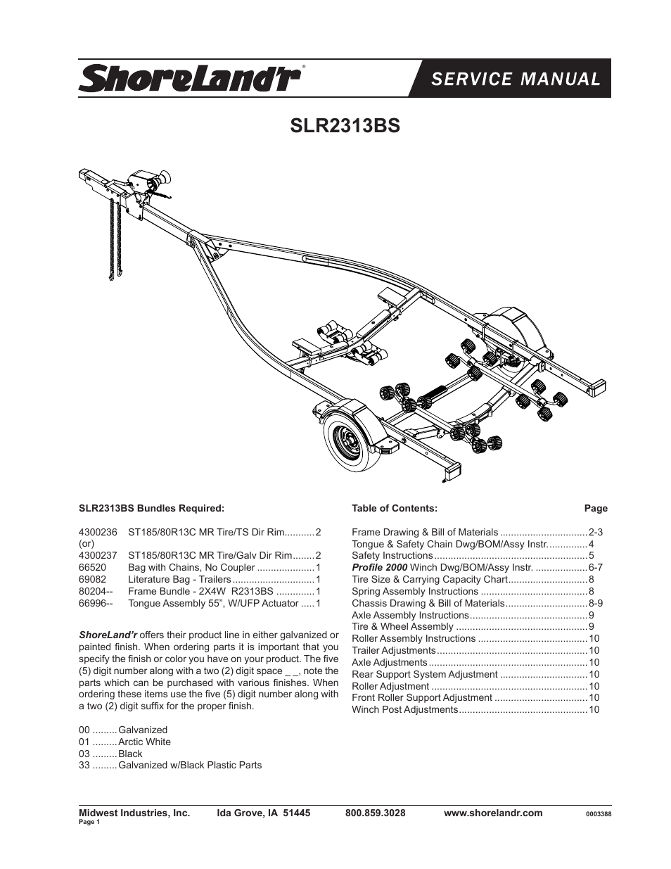 ShoreLand'r SLR2313BS V.2 User Manual | 10 pages