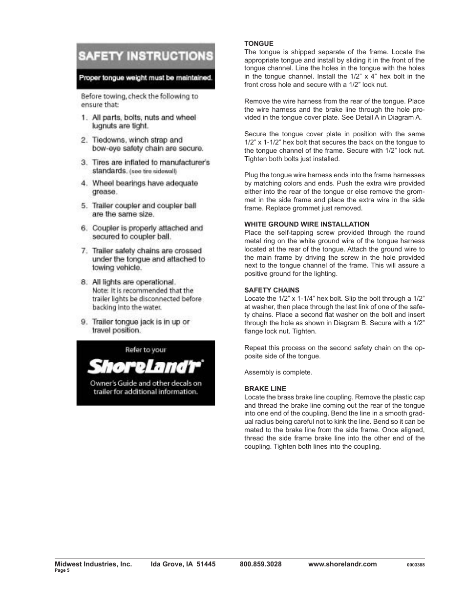 ShoreLand'r SLR2313BS V.2 User Manual | Page 5 / 10