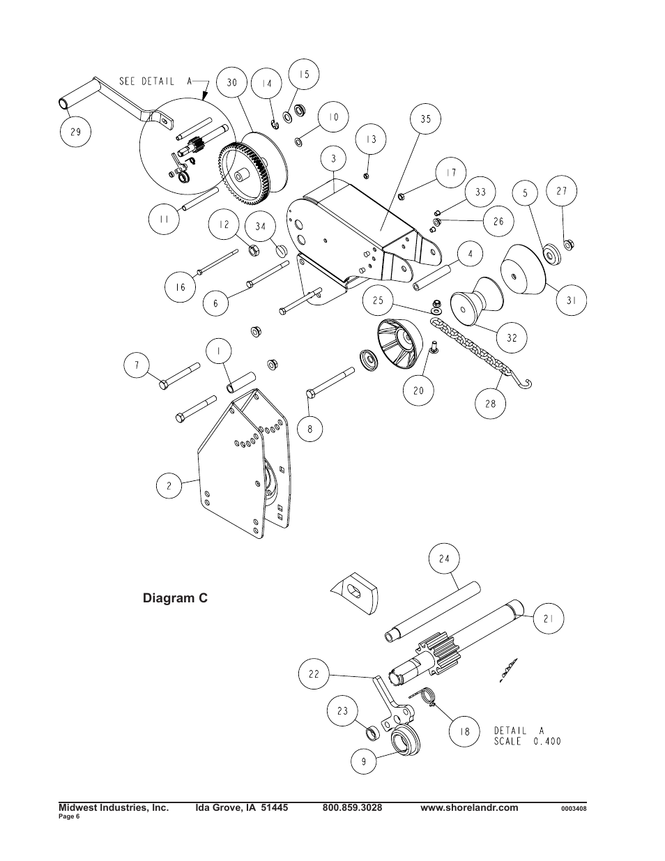 Diagram c | ShoreLand'r SLR2313BSW V.2 User Manual | Page 6 / 10
