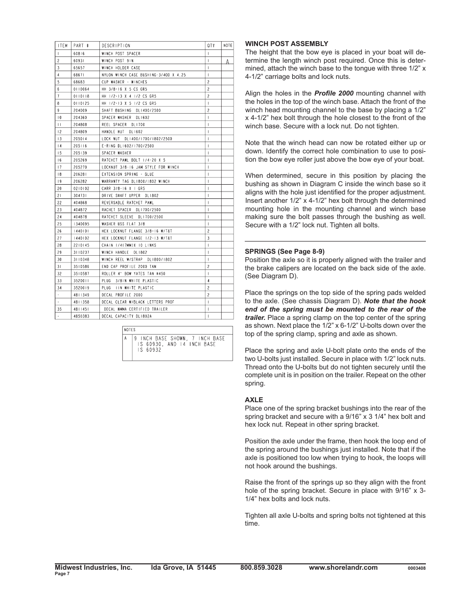 ShoreLand'r SLR2313BSW V.2 User Manual | Page 7 / 10