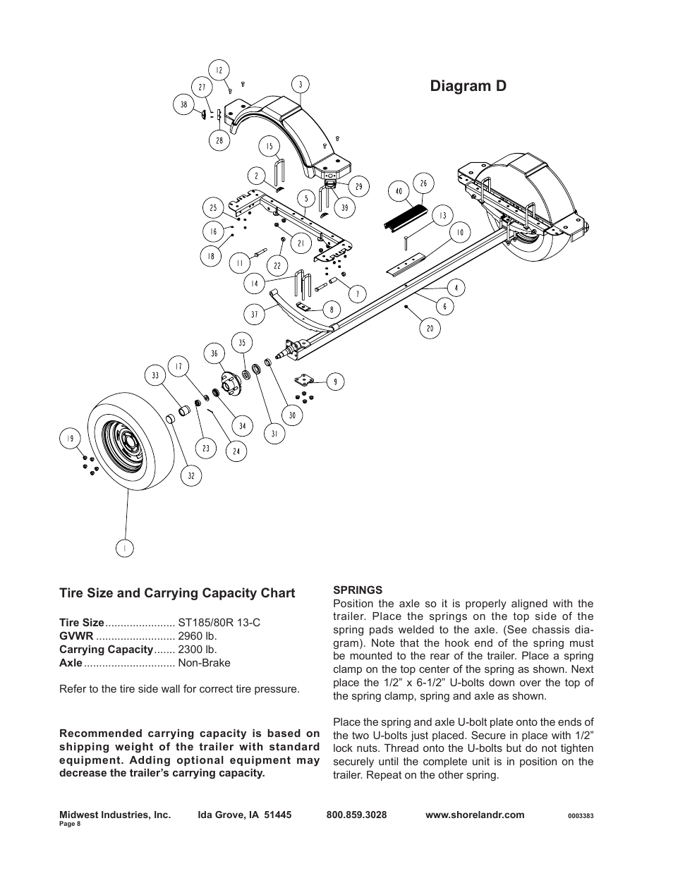 Diagram d | ShoreLand'r SLR2313L User Manual | Page 8 / 10