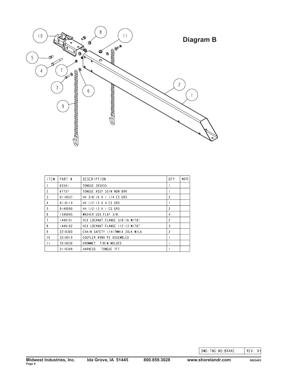 Diagram b | ShoreLand'r SLR2313LW User Manual | Page 4 / 10