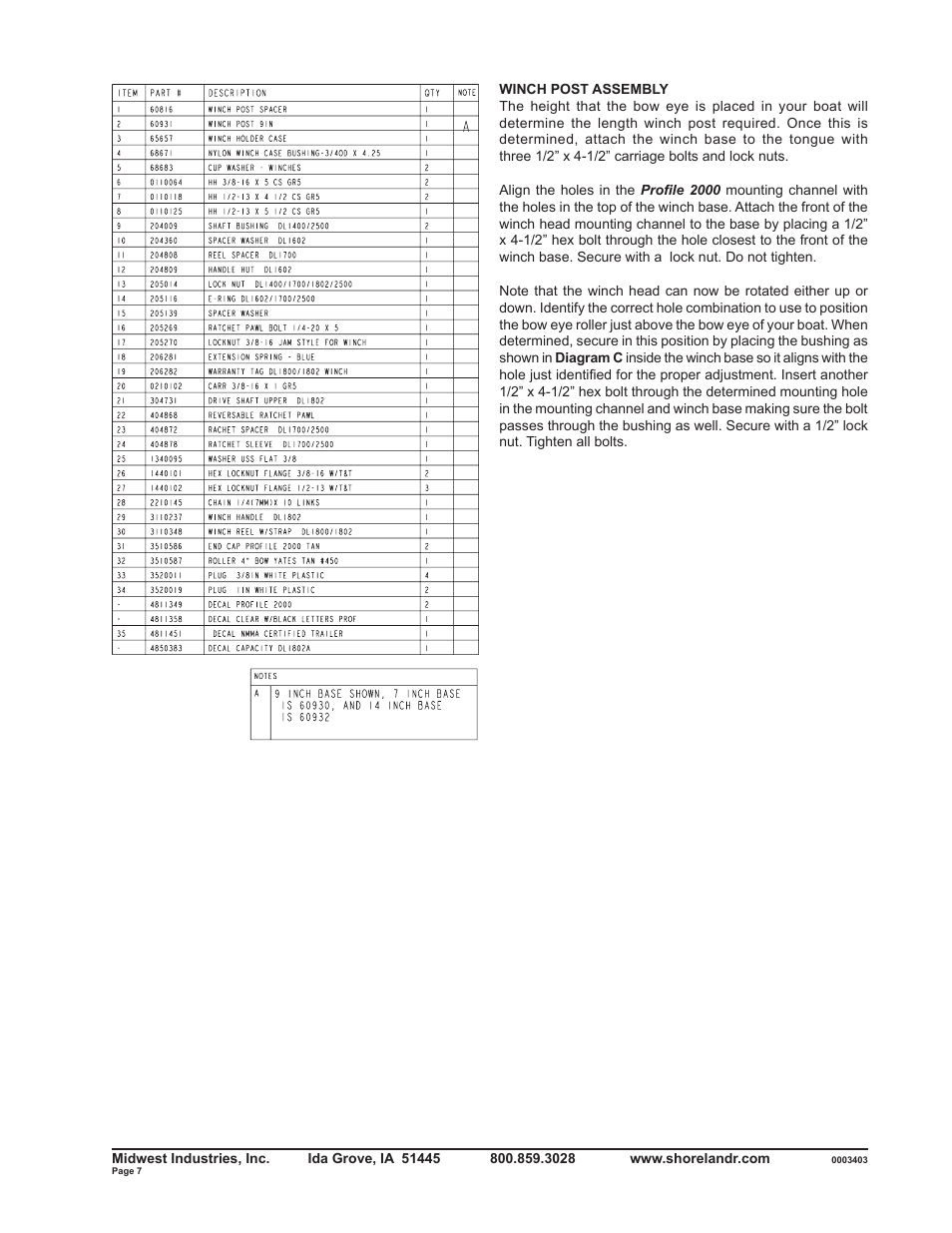 ShoreLand'r SLR2313LW User Manual | Page 7 / 10
