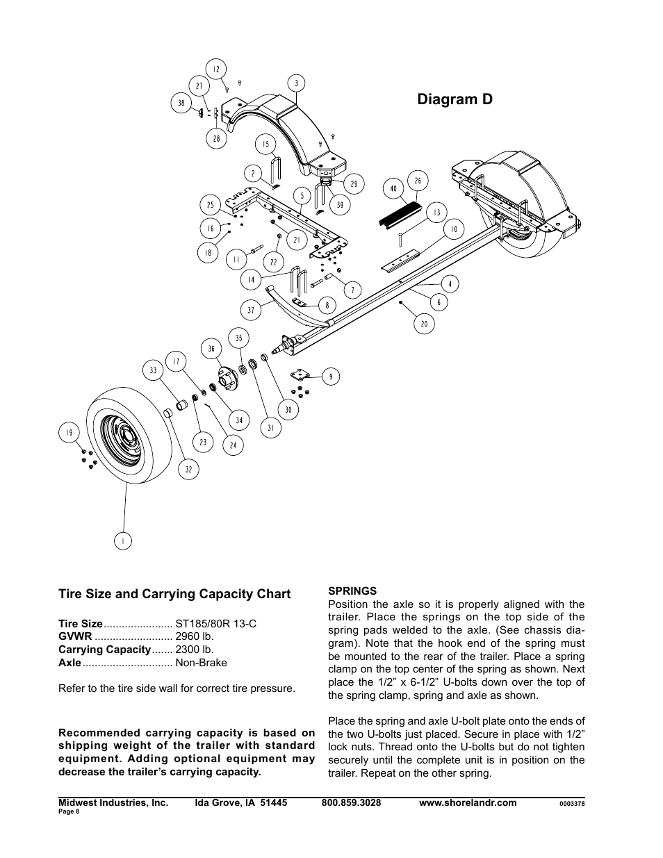 Diagram d | ShoreLand'r SLR2313S User Manual | Page 8 / 10