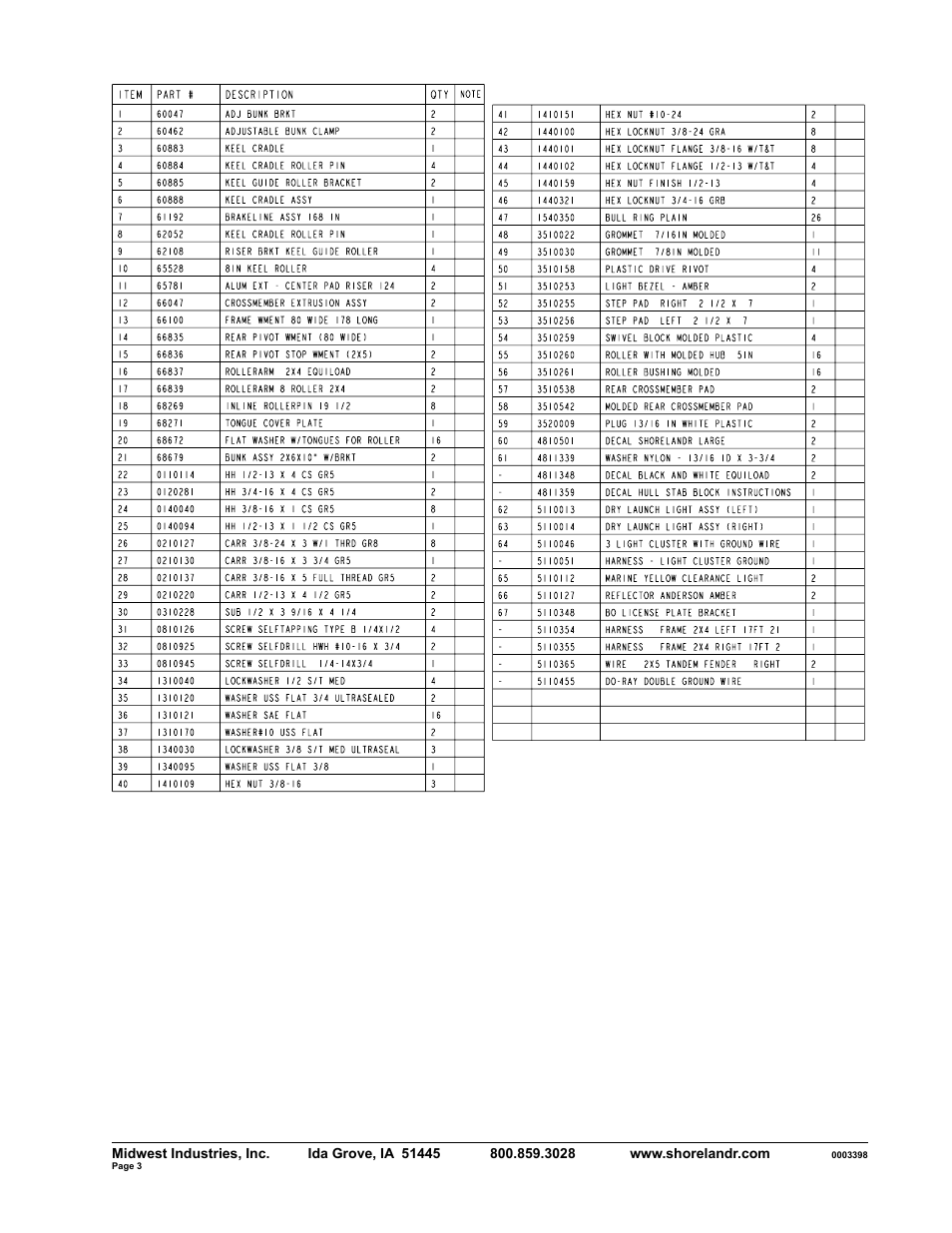 ShoreLand'r SLR2313SW User Manual | Page 3 / 10