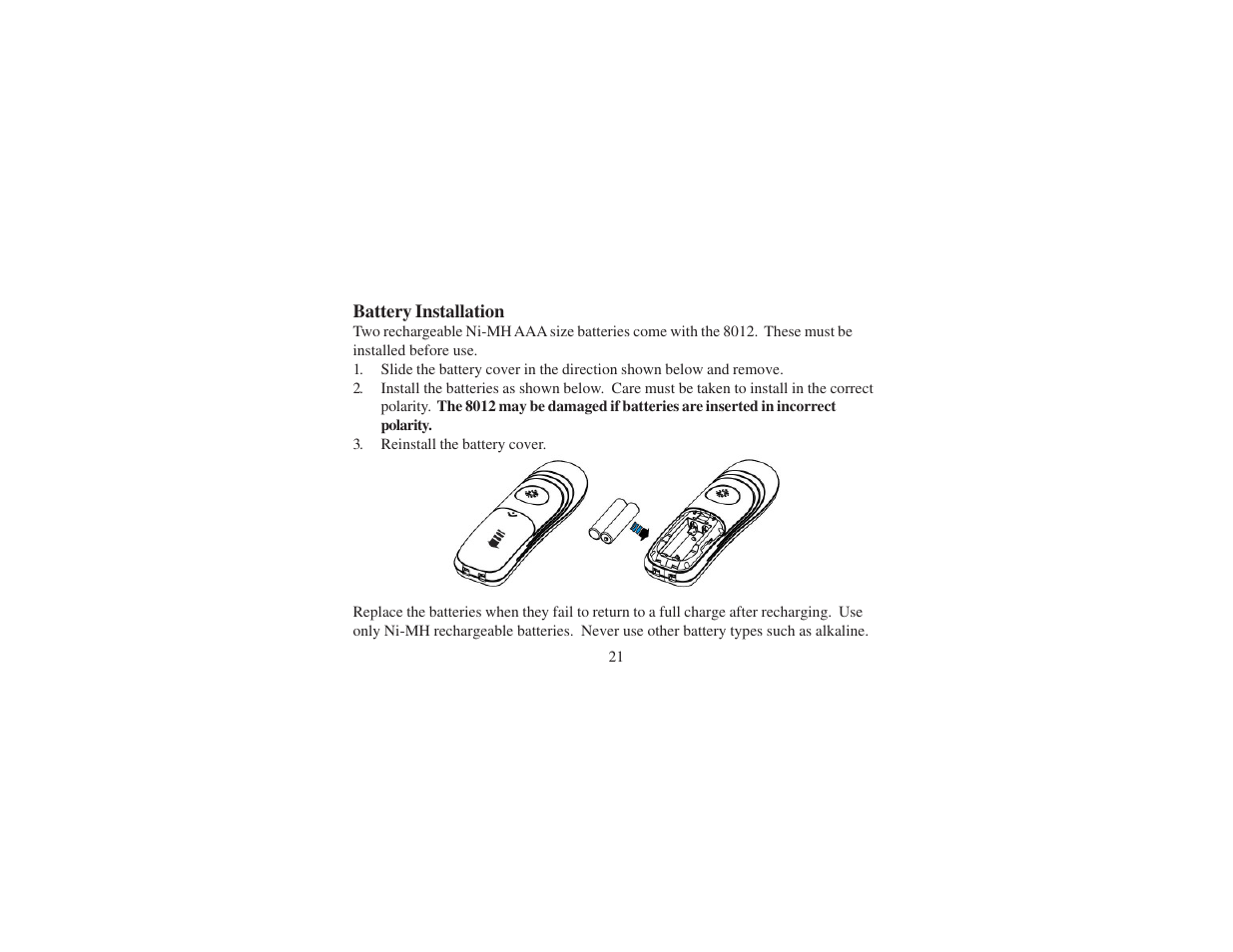 Cortelco 8012 User Manual | Page 21 / 72