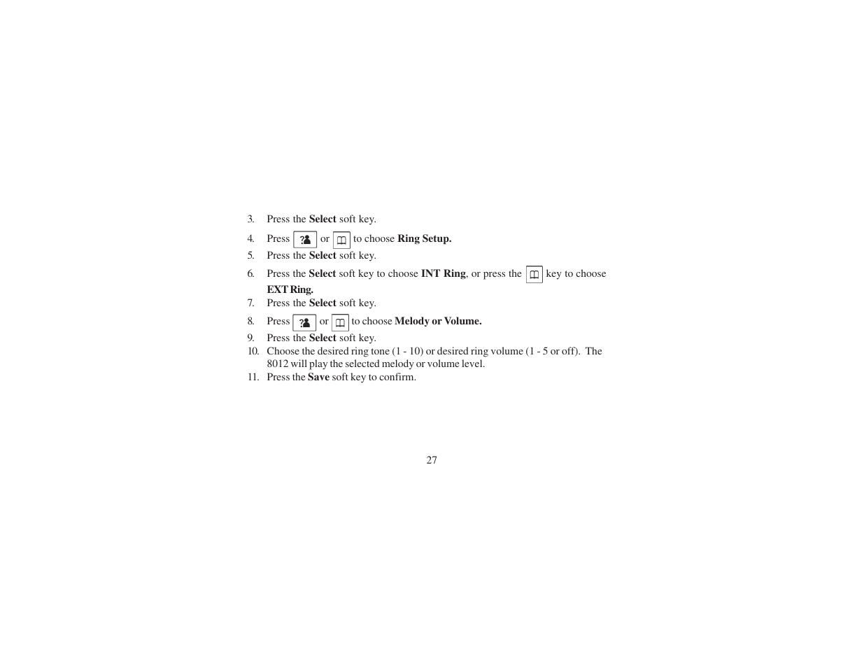 Cortelco 8012 User Manual | Page 27 / 72