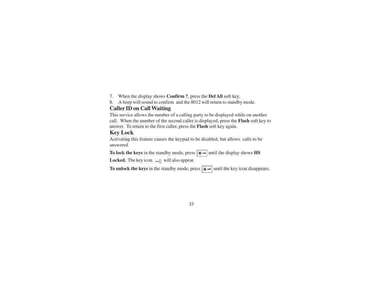 Cortelco 8012 User Manual | Page 33 / 72