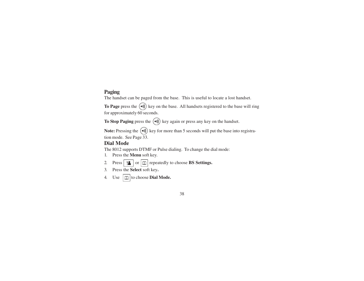 Cortelco 8012 User Manual | Page 38 / 72