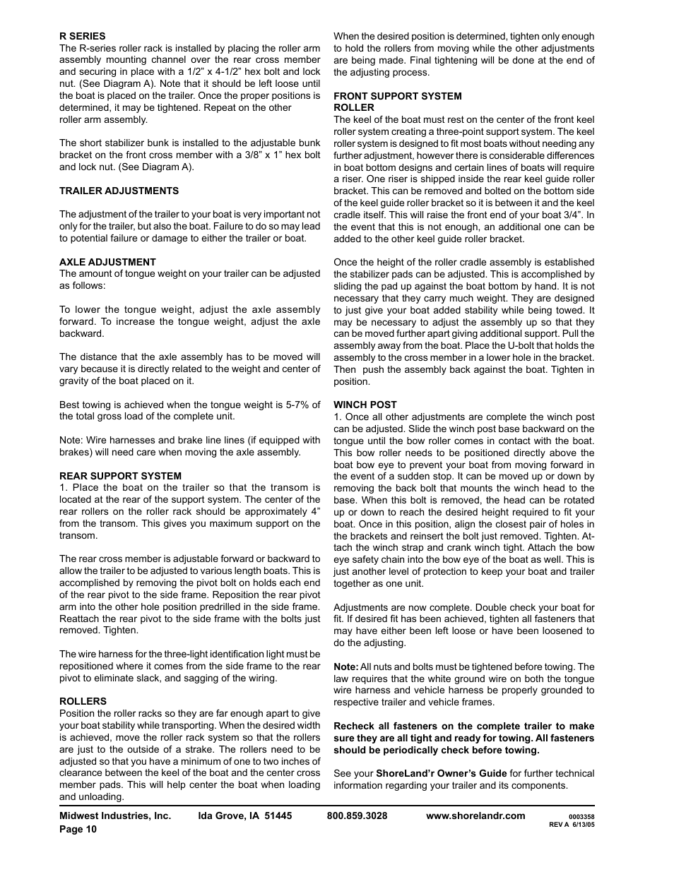 ShoreLand'r SLR2314S User Manual | Page 10 / 10