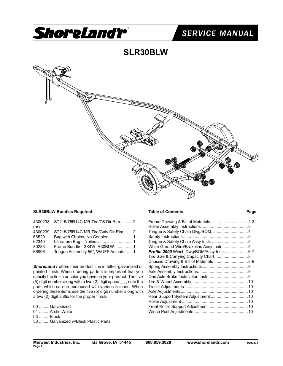ShoreLand'r SLR30BLW V.2 User Manual | 10 pages