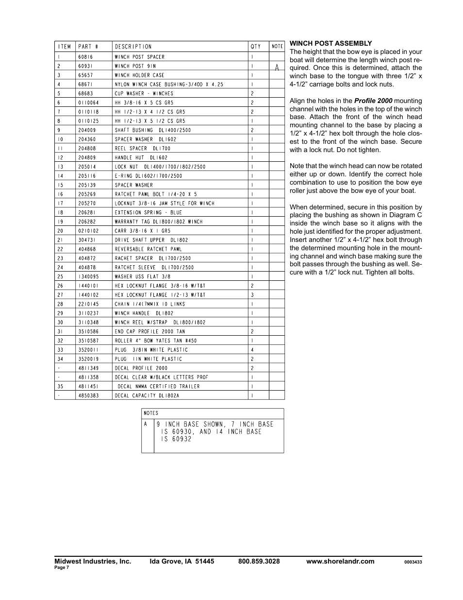 ShoreLand'r SLR30BLW V.2 User Manual | Page 7 / 10