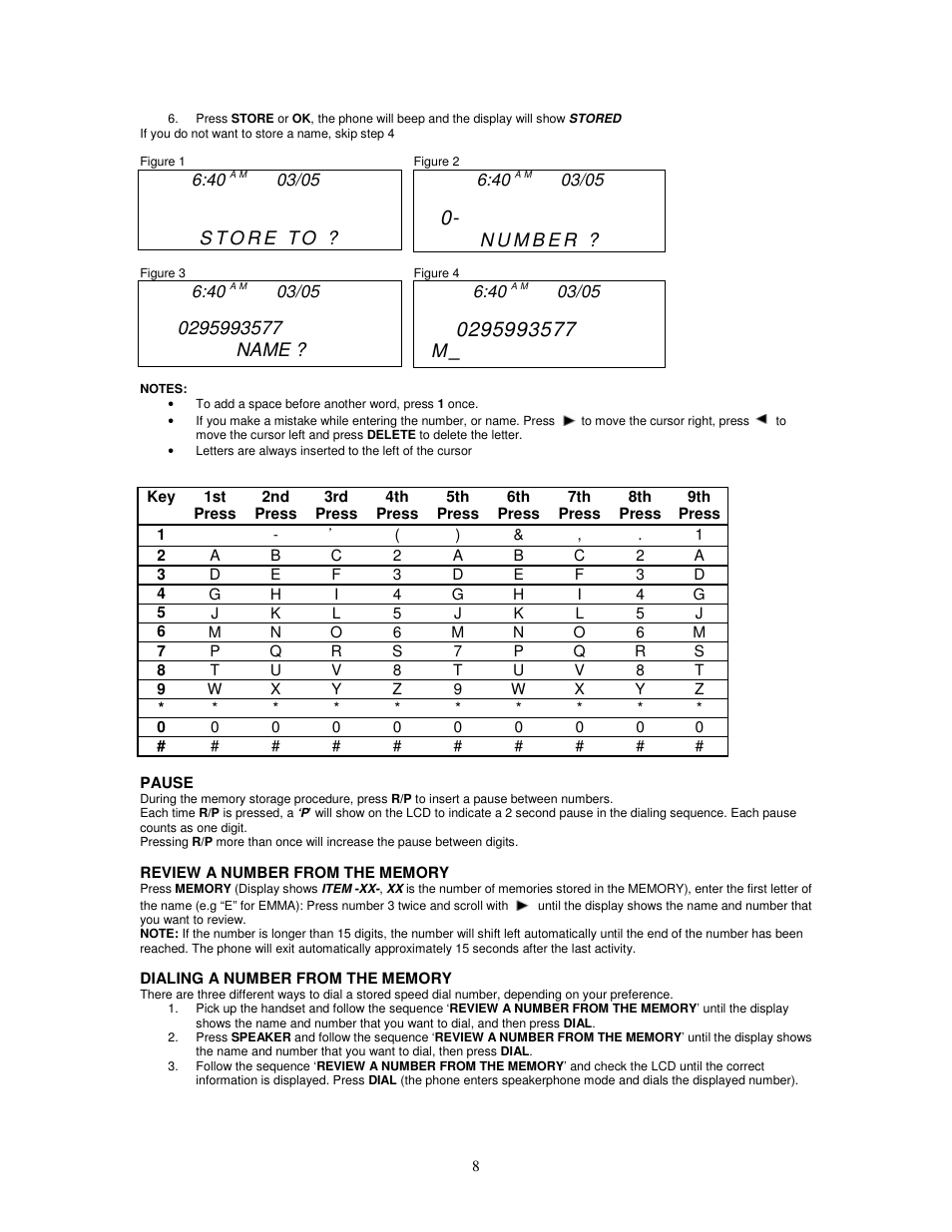 Cortelco Dignity 2420 User Manual | Page 8 / 16