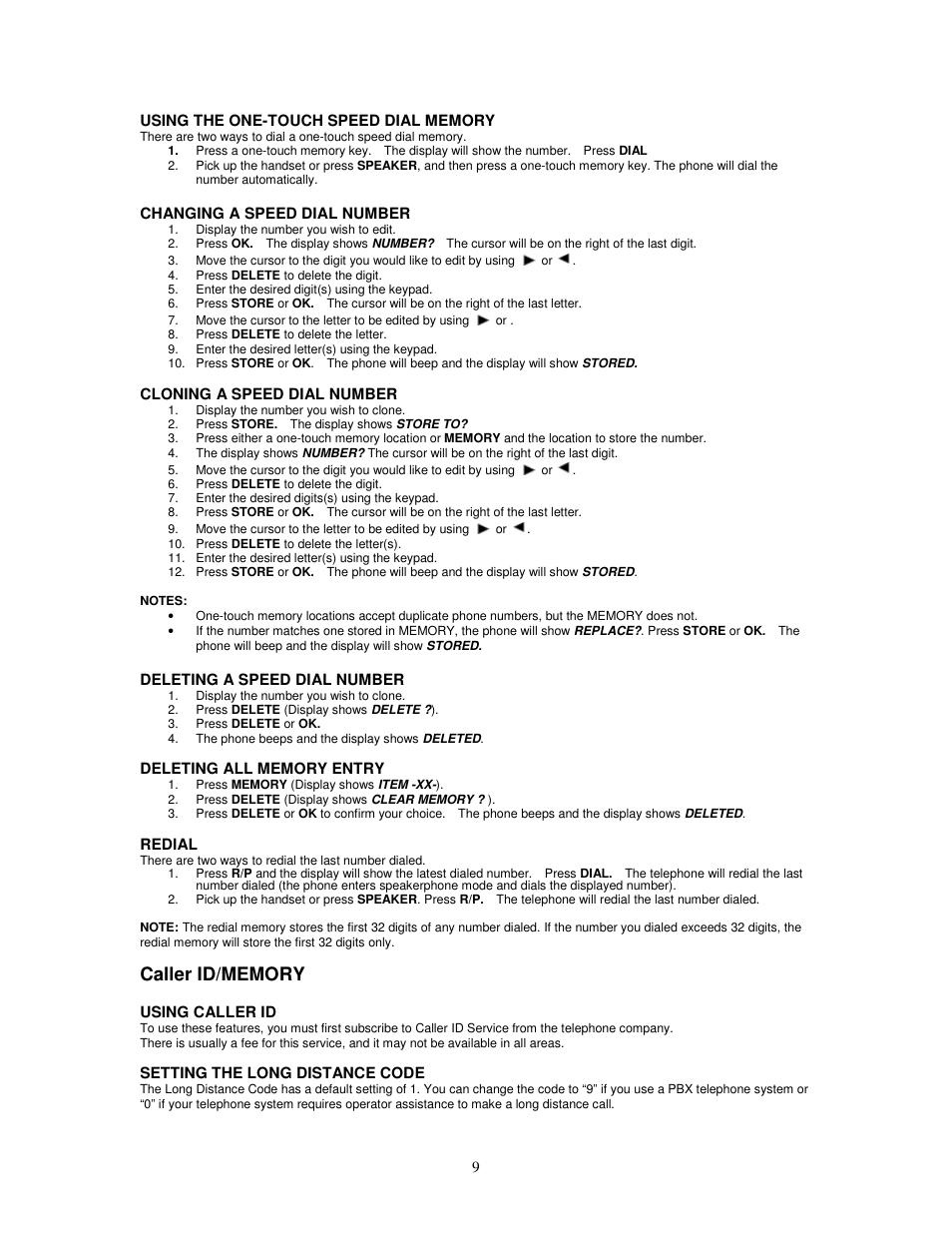 Cortelco Dignity 2420 User Manual | Page 9 / 16