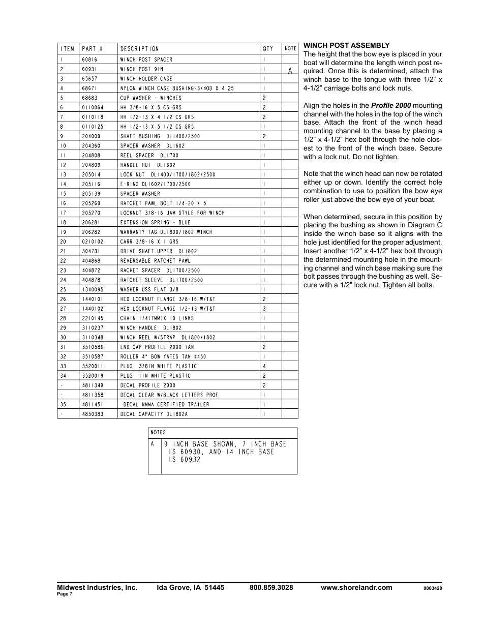 ShoreLand'r SLR30BSW V.2 User Manual | Page 7 / 10