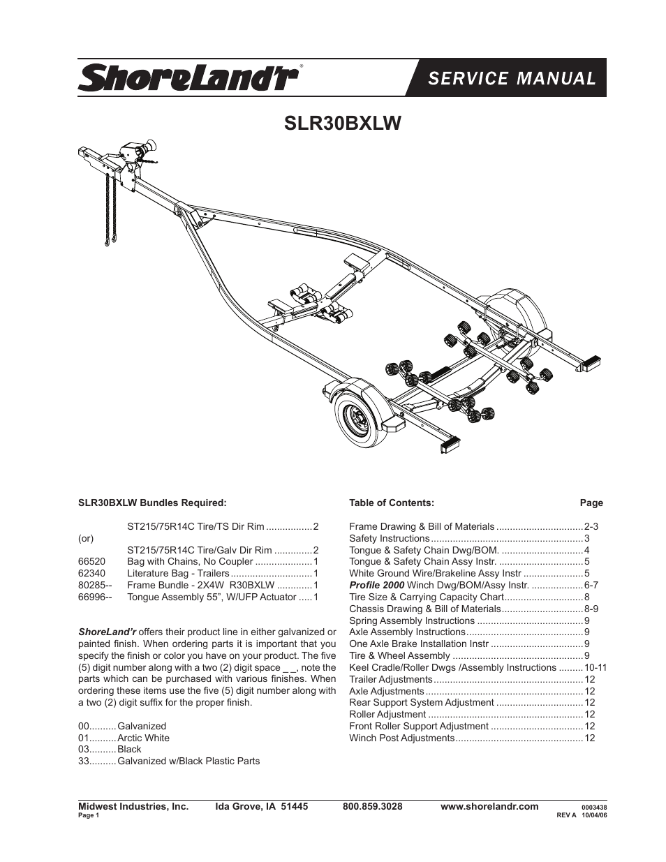 ShoreLand'r SLR30BXLW V.2 User Manual | 12 pages