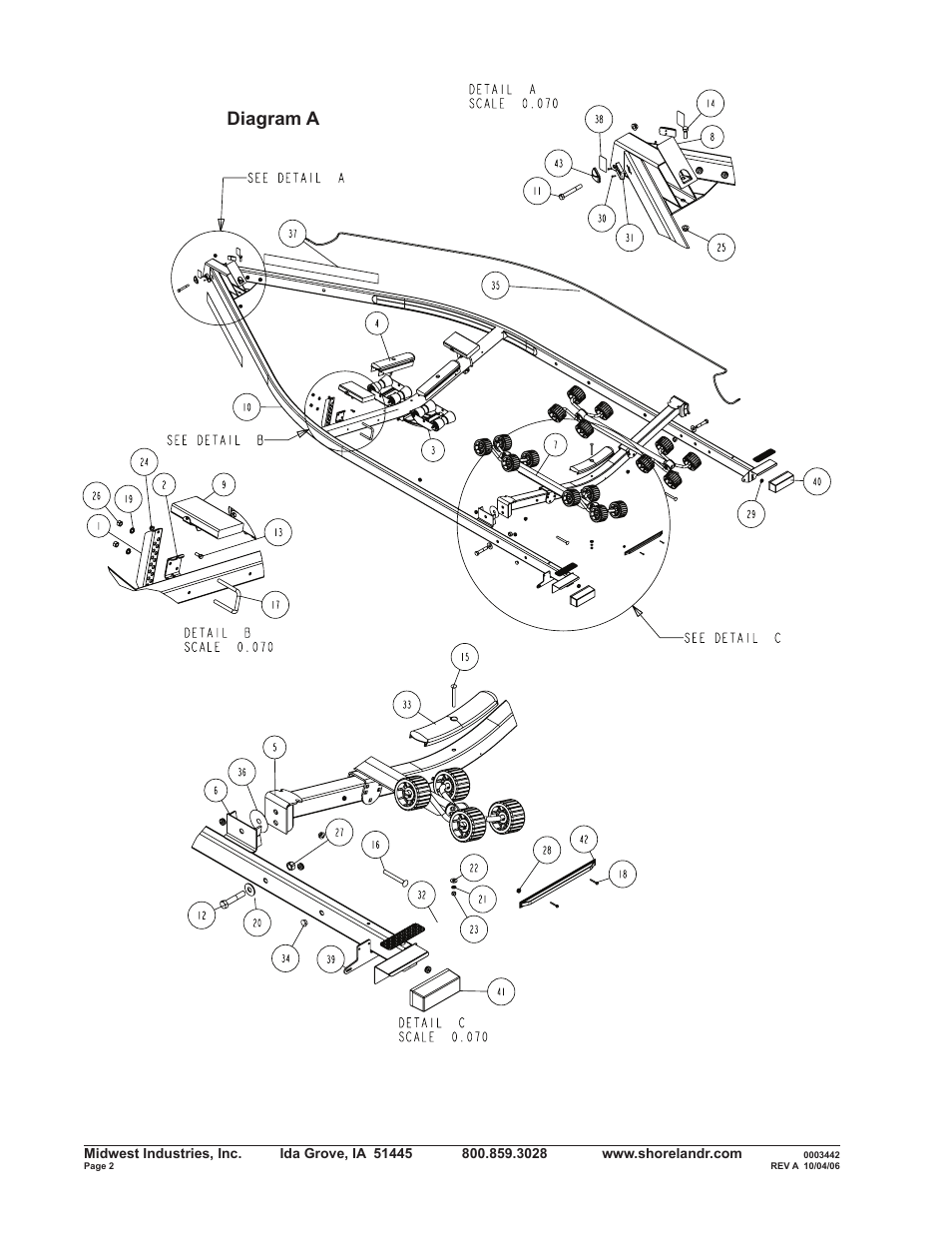 Diagram a | ShoreLand'r SLR34BLW V.2 User Manual | Page 2 / 12