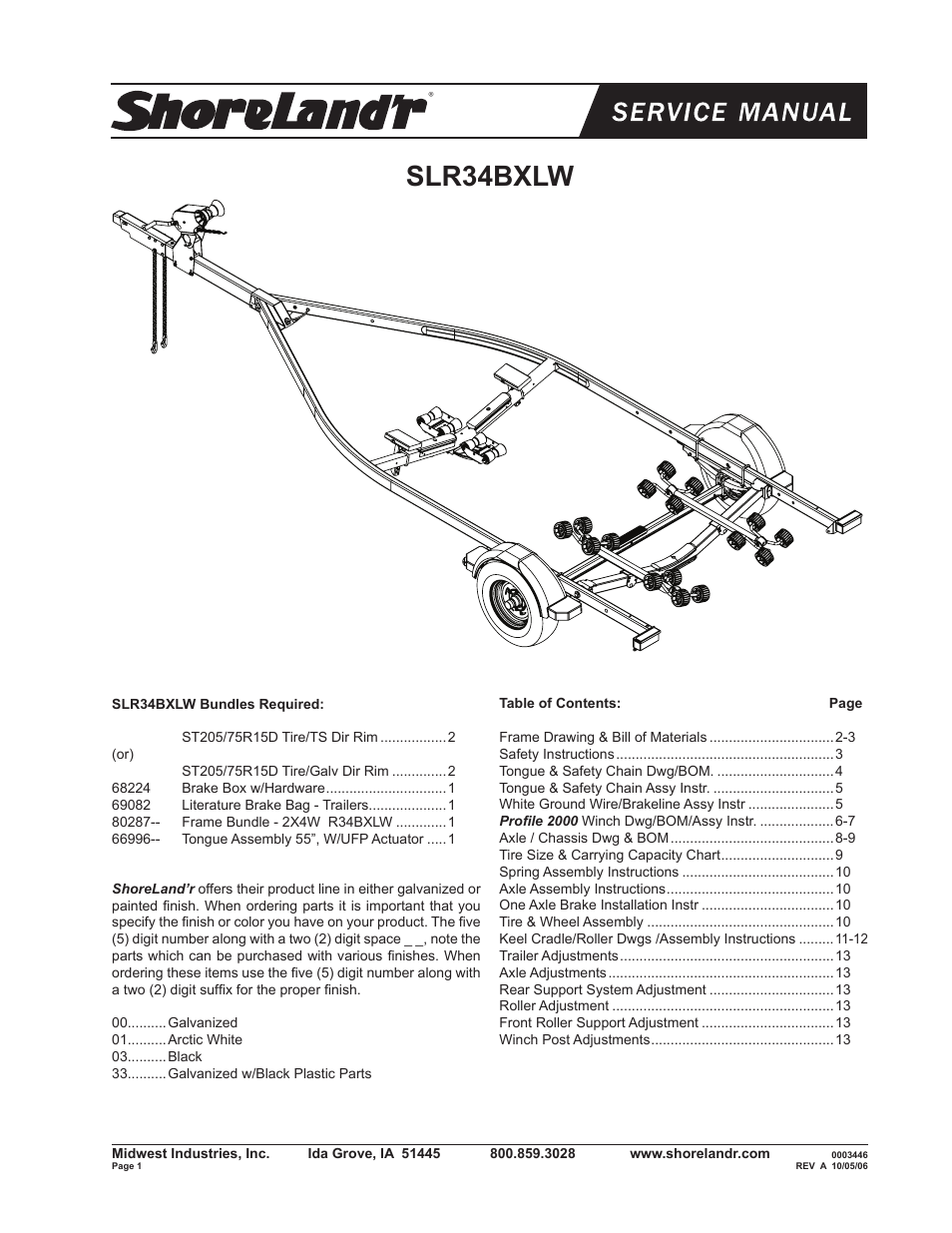 ShoreLand'r SLR34BXLW V.1 User Manual | 14 pages