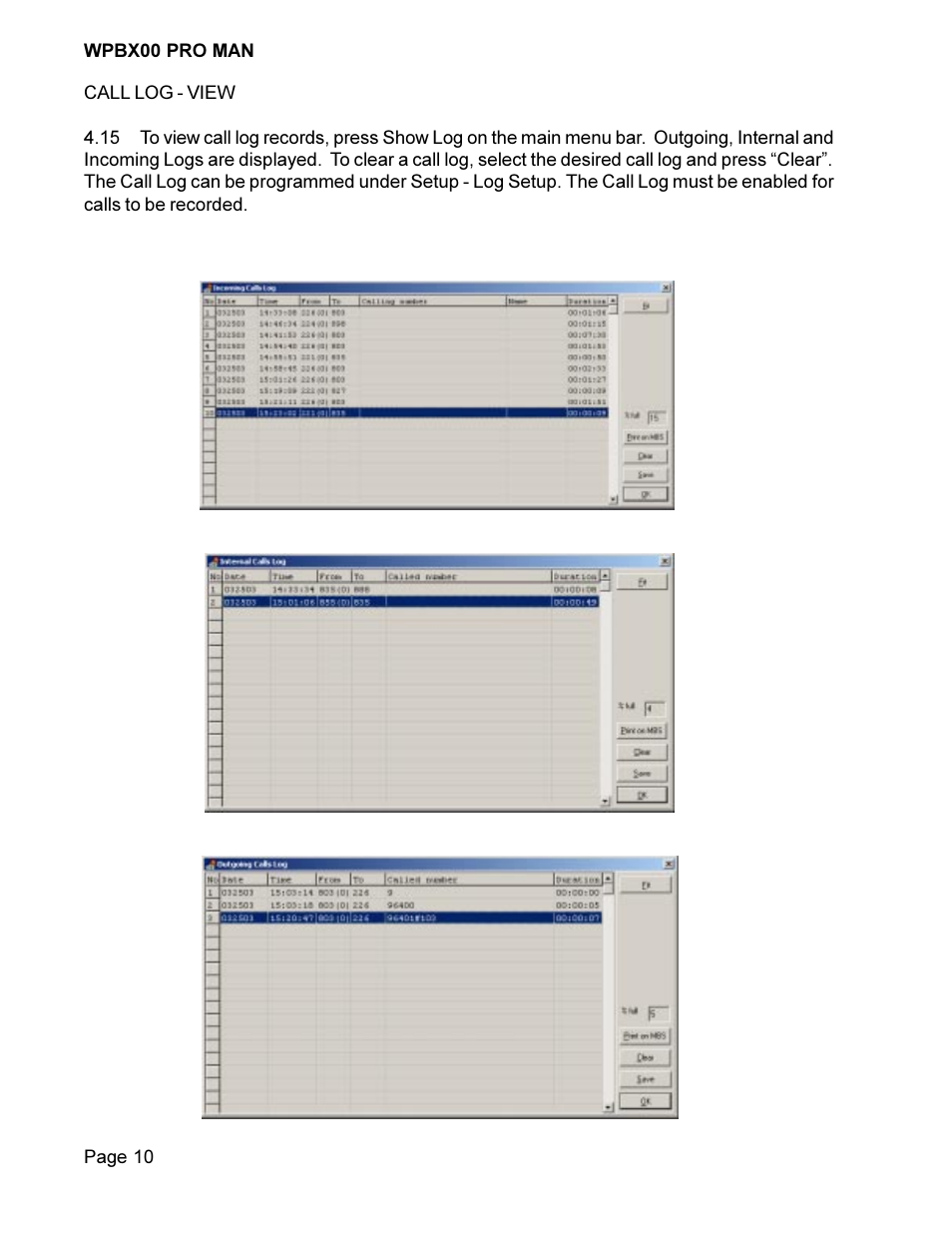 Cortelco COMPASS Wireless PBX System WPBX00 PRO MAN User Manual | Page 10 / 28