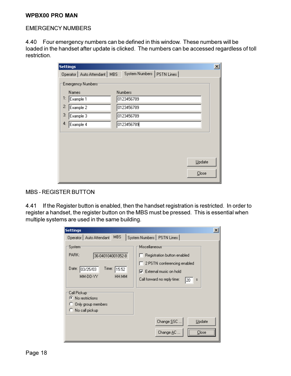 Cortelco COMPASS Wireless PBX System WPBX00 PRO MAN User Manual | Page 18 / 28