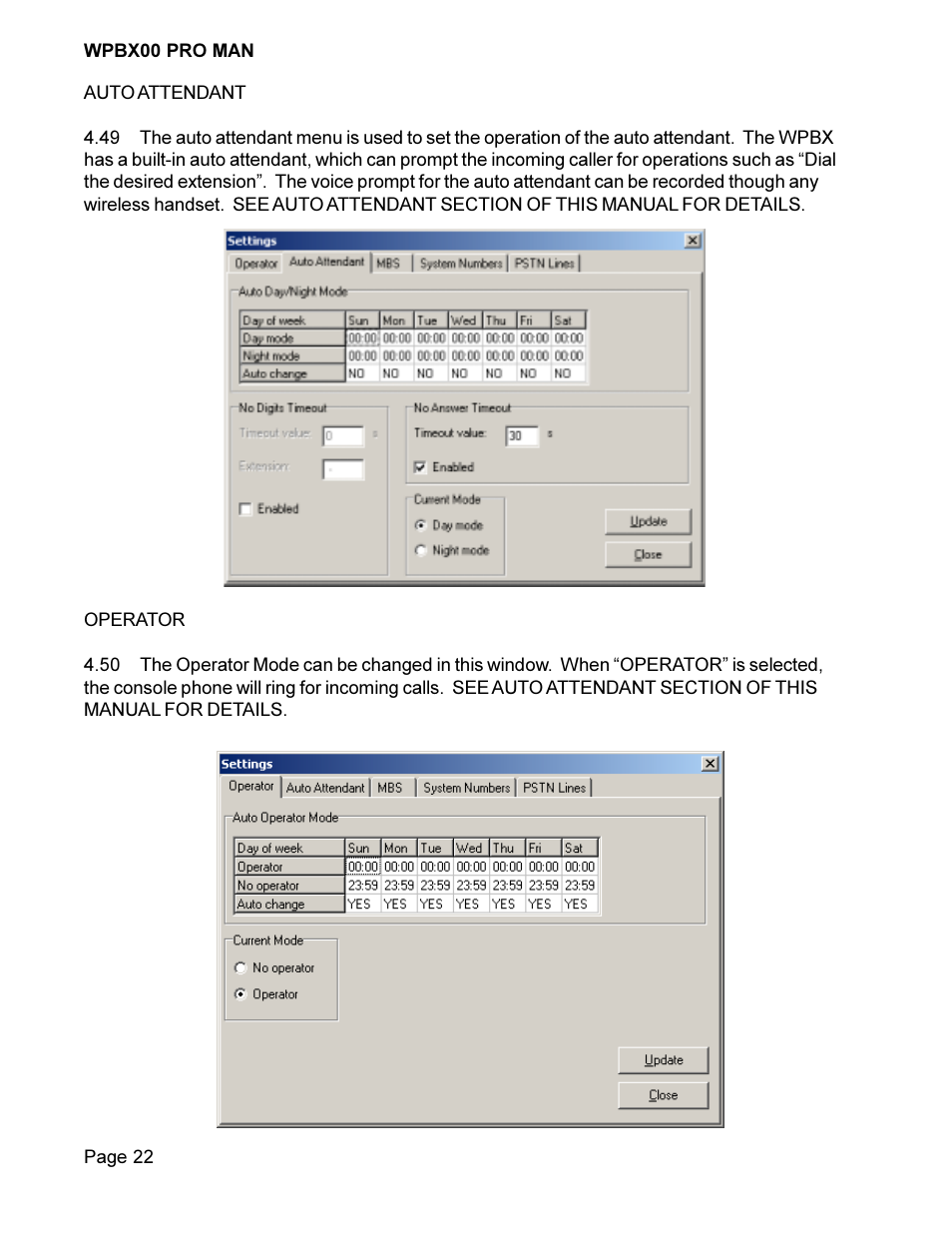 Cortelco COMPASS Wireless PBX System WPBX00 PRO MAN User Manual | Page 22 / 28