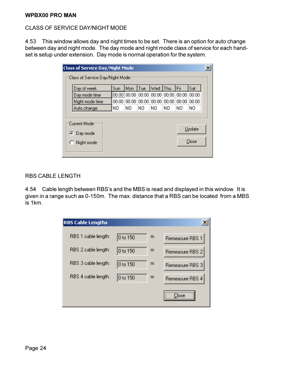 Cortelco COMPASS Wireless PBX System WPBX00 PRO MAN User Manual | Page 24 / 28