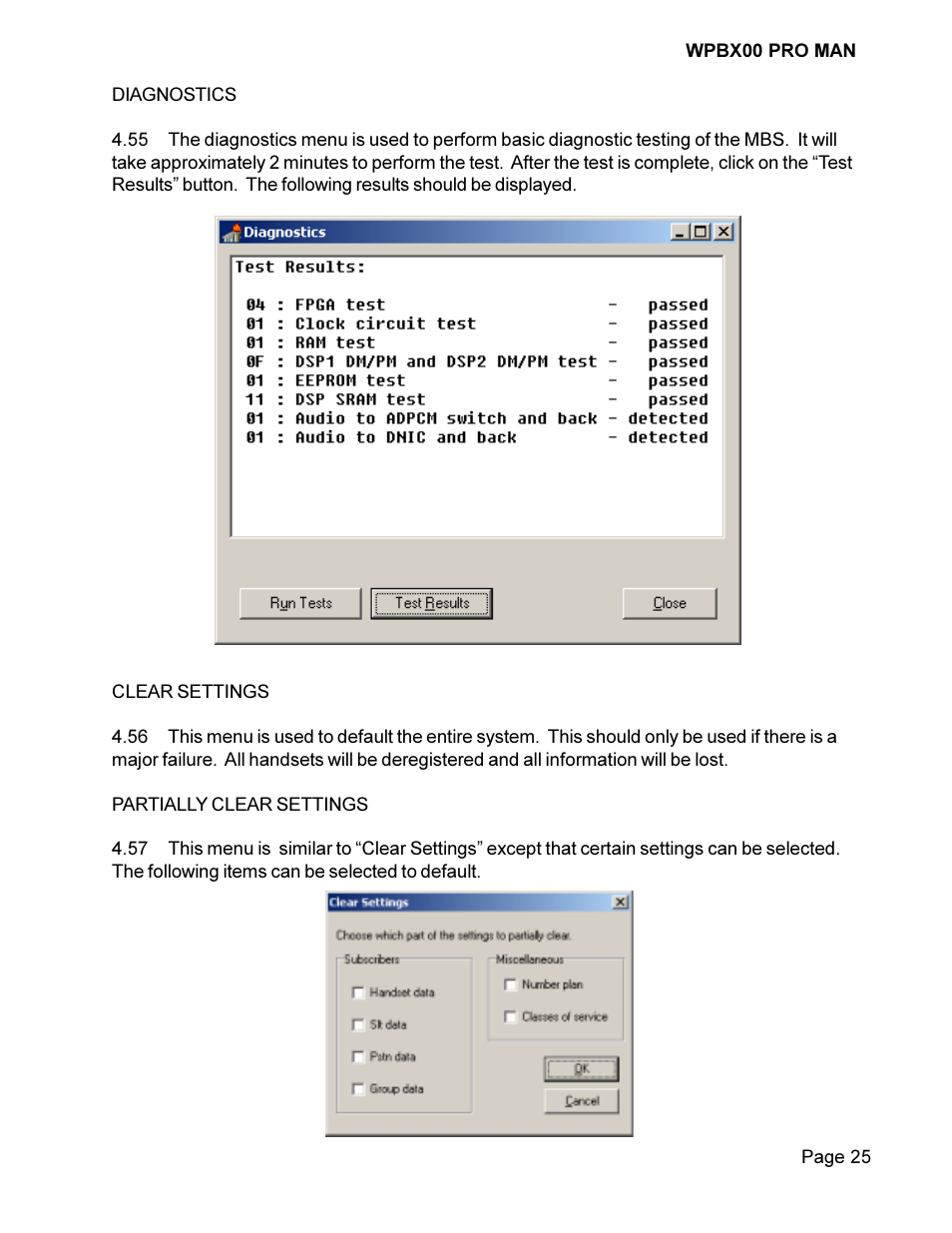 Cortelco COMPASS Wireless PBX System WPBX00 PRO MAN User Manual | Page 25 / 28