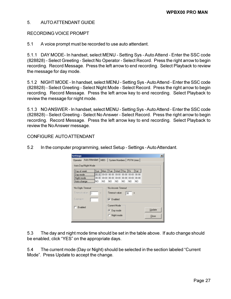 Cortelco COMPASS Wireless PBX System WPBX00 PRO MAN User Manual | Page 27 / 28