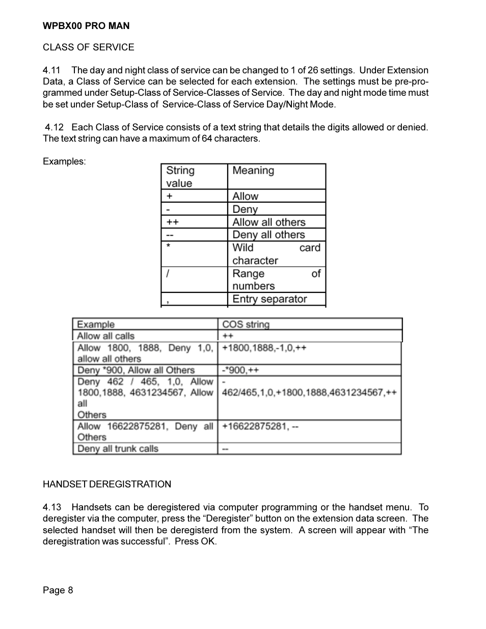 Cortelco COMPASS Wireless PBX System WPBX00 PRO MAN User Manual | Page 8 / 28
