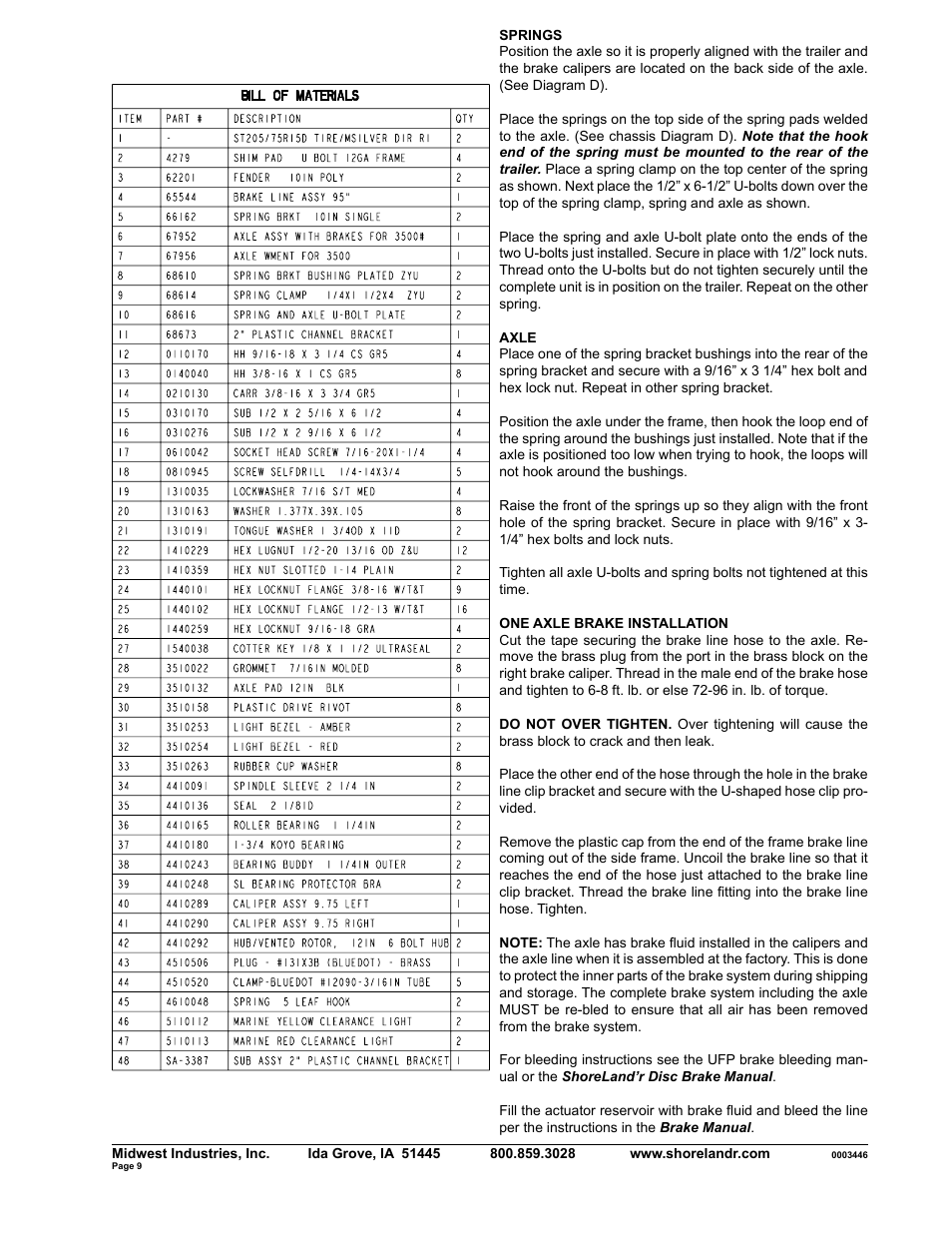 ShoreLand'r SLR34BXLW V.2 User Manual | Page 9 / 10
