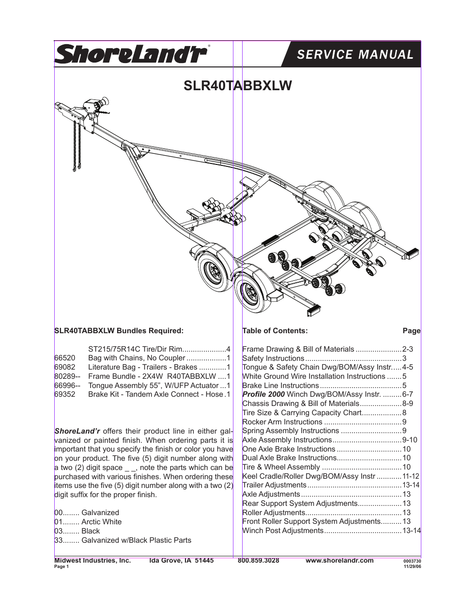 ShoreLand'r SLR40TABBXLW User Manual | 14 pages