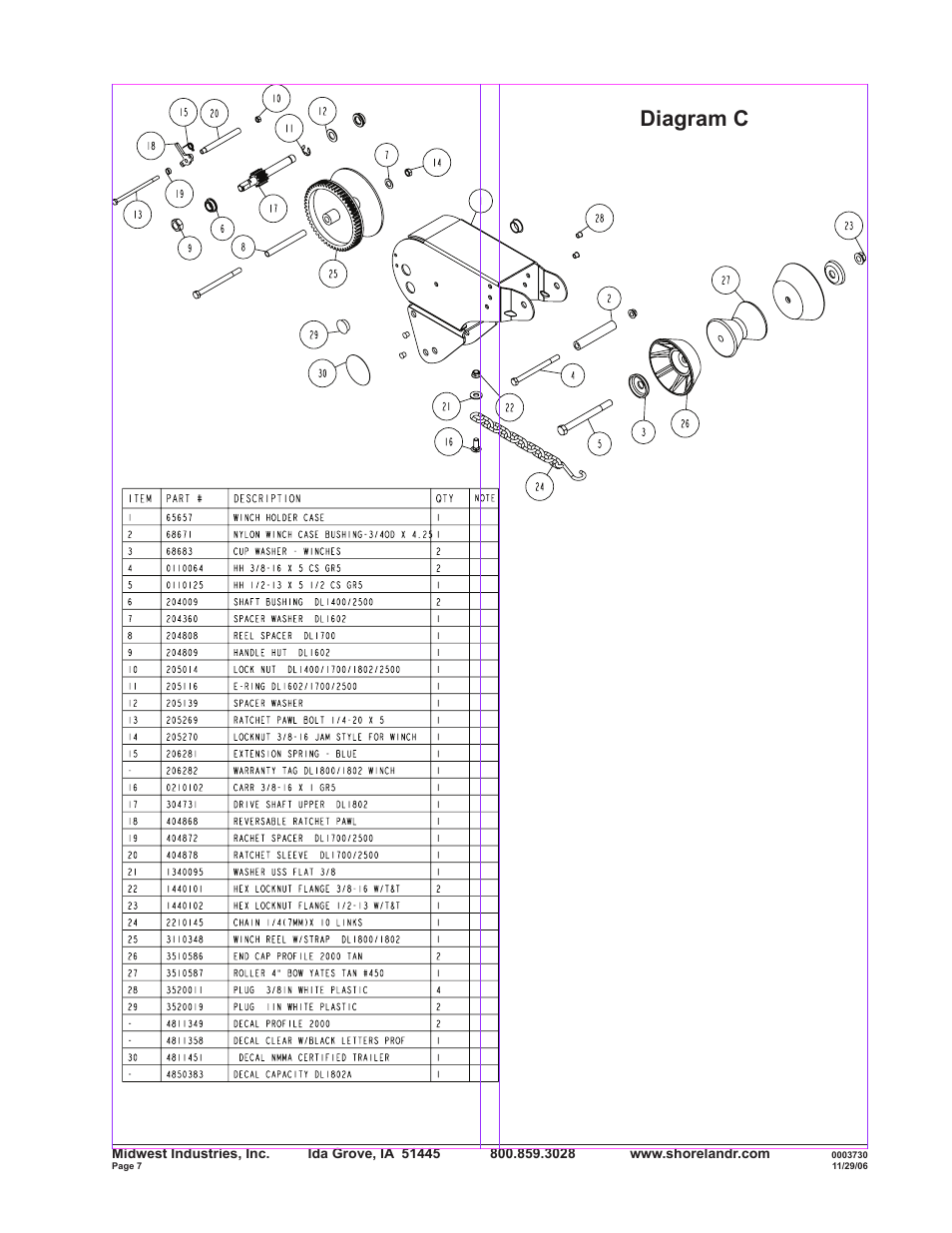 Diagram c | ShoreLand'r SLR40TABBXLW User Manual | Page 7 / 14