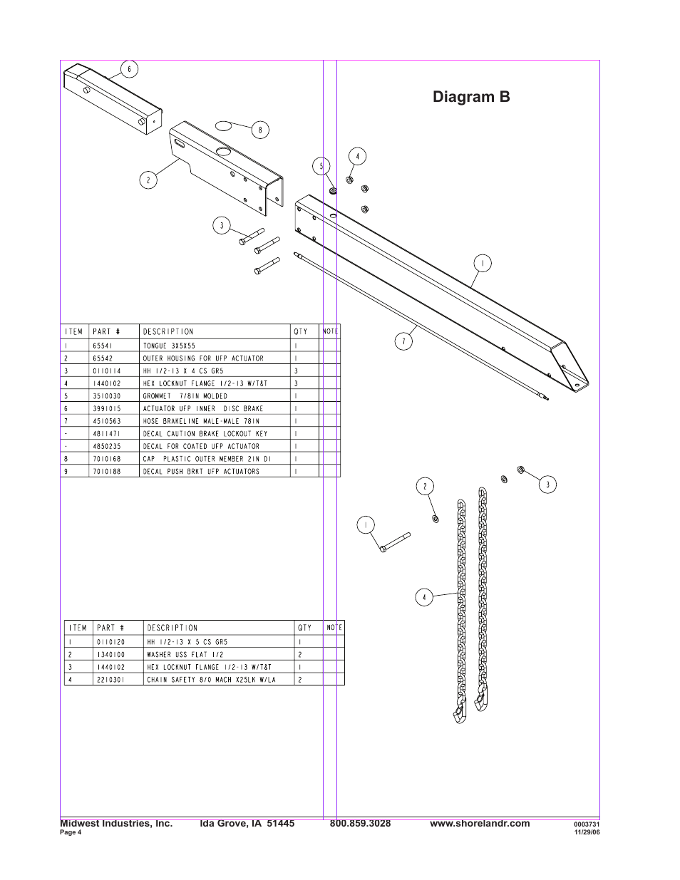 Diagram b | ShoreLand'r SLR40TABLW User Manual | Page 4 / 14