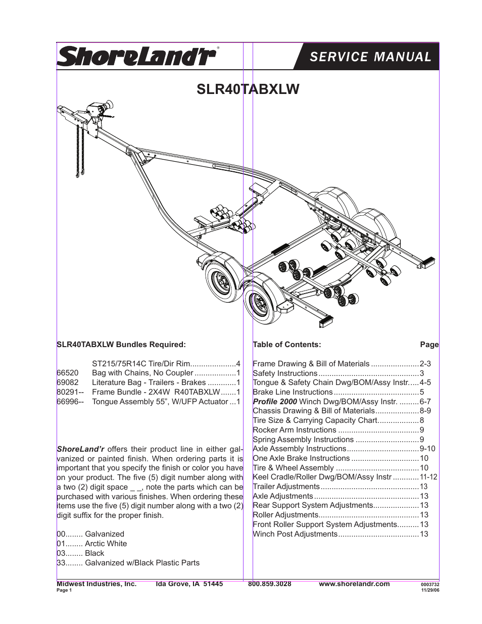 ShoreLand'r SLR40TABXLW User Manual | 14 pages