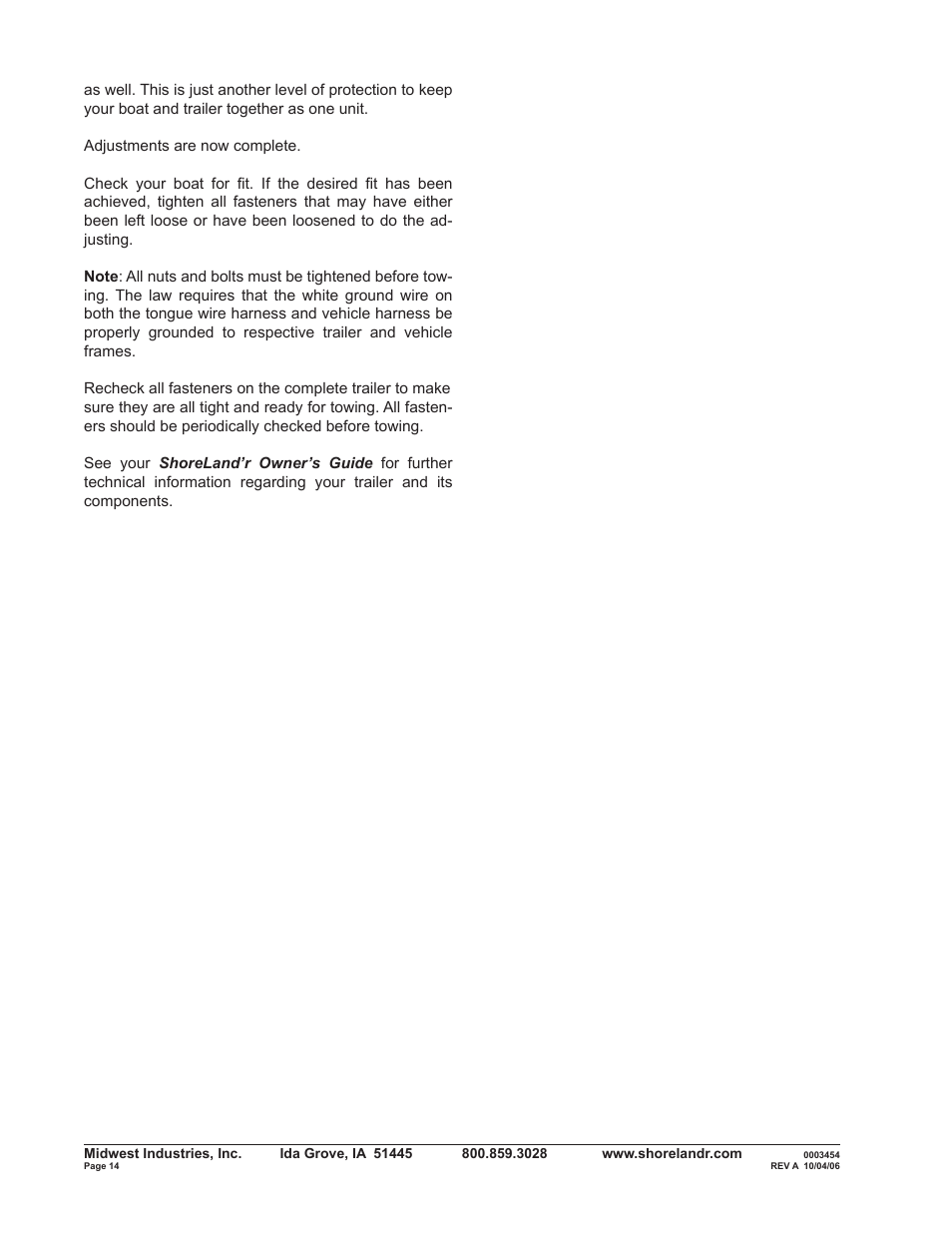 ShoreLand'r SLR40TBBLW V.2 User Manual | Page 14 / 14