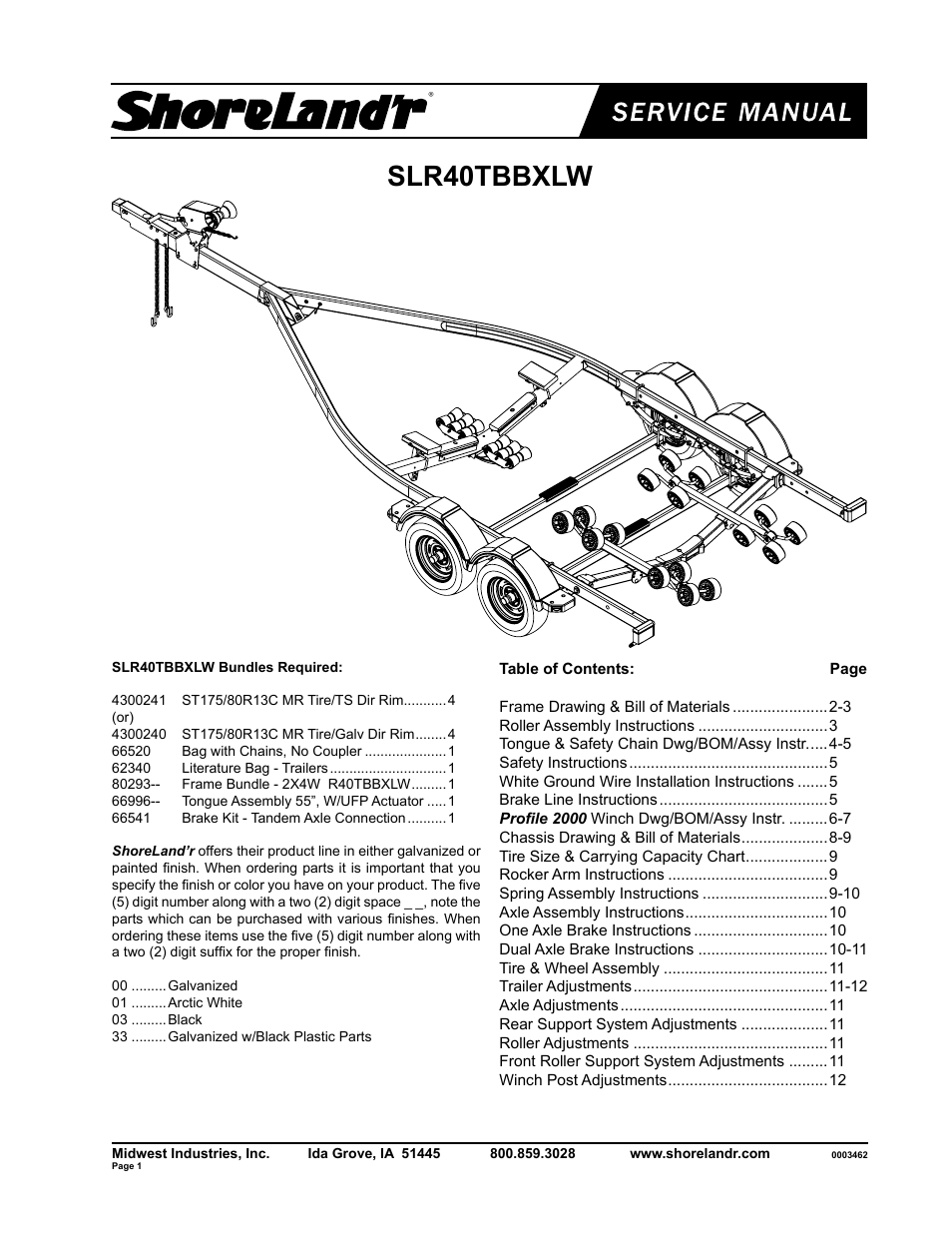 ShoreLand'r SLR40TBBXLW V.2 User Manual | 12 pages