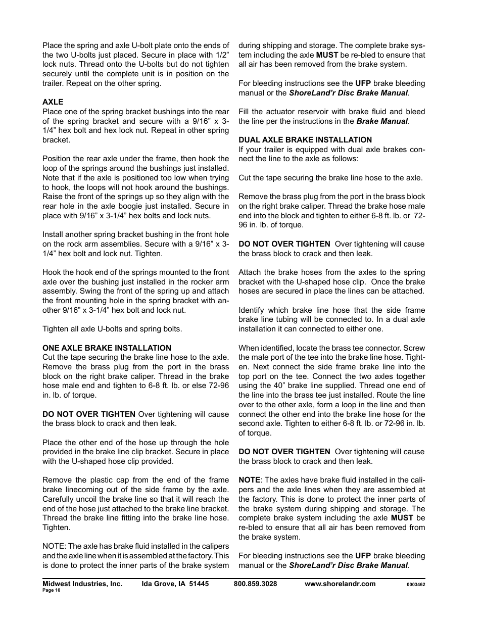 ShoreLand'r SLR40TBBXLW V.2 User Manual | Page 10 / 12