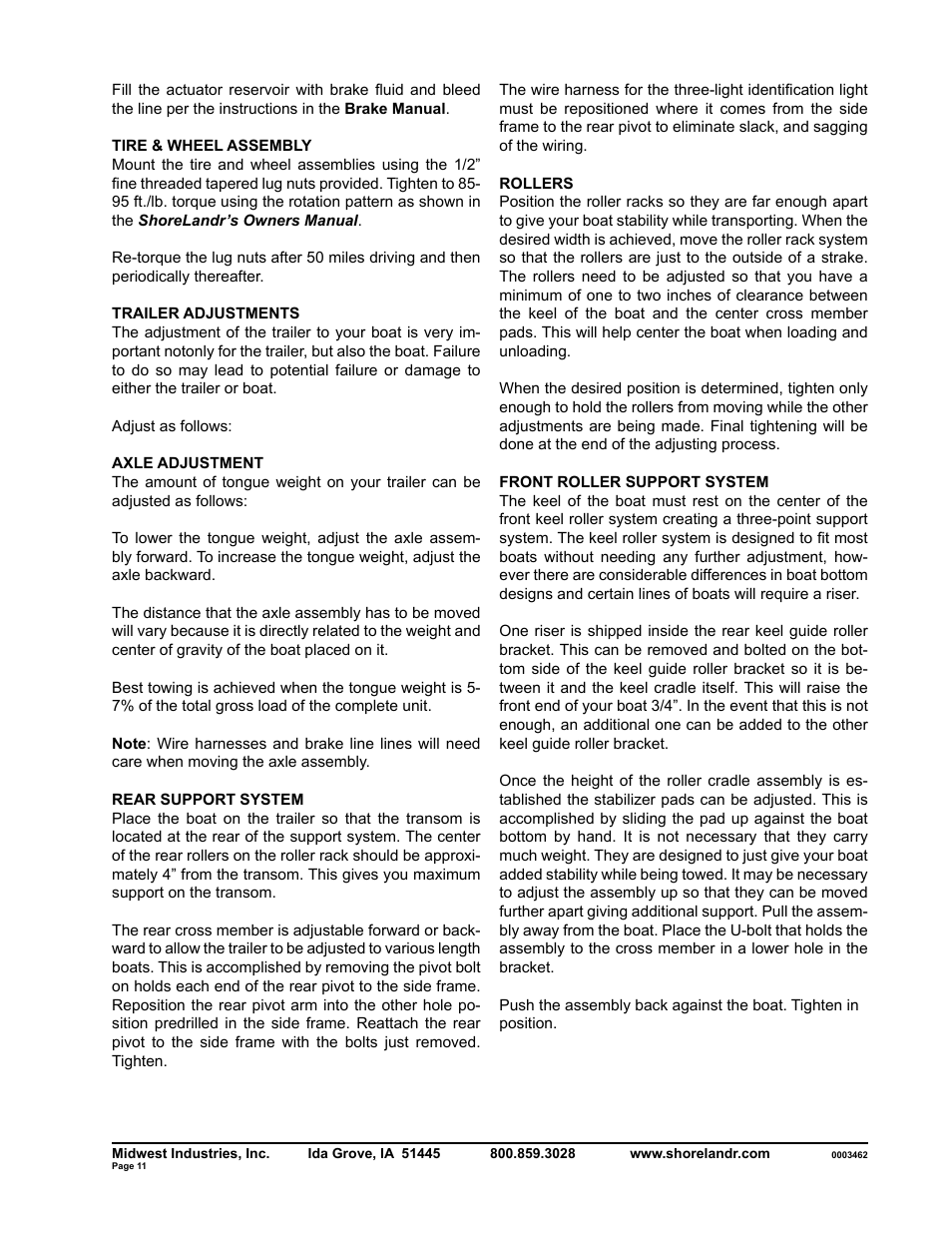 ShoreLand'r SLR40TBBXLW V.2 User Manual | Page 11 / 12