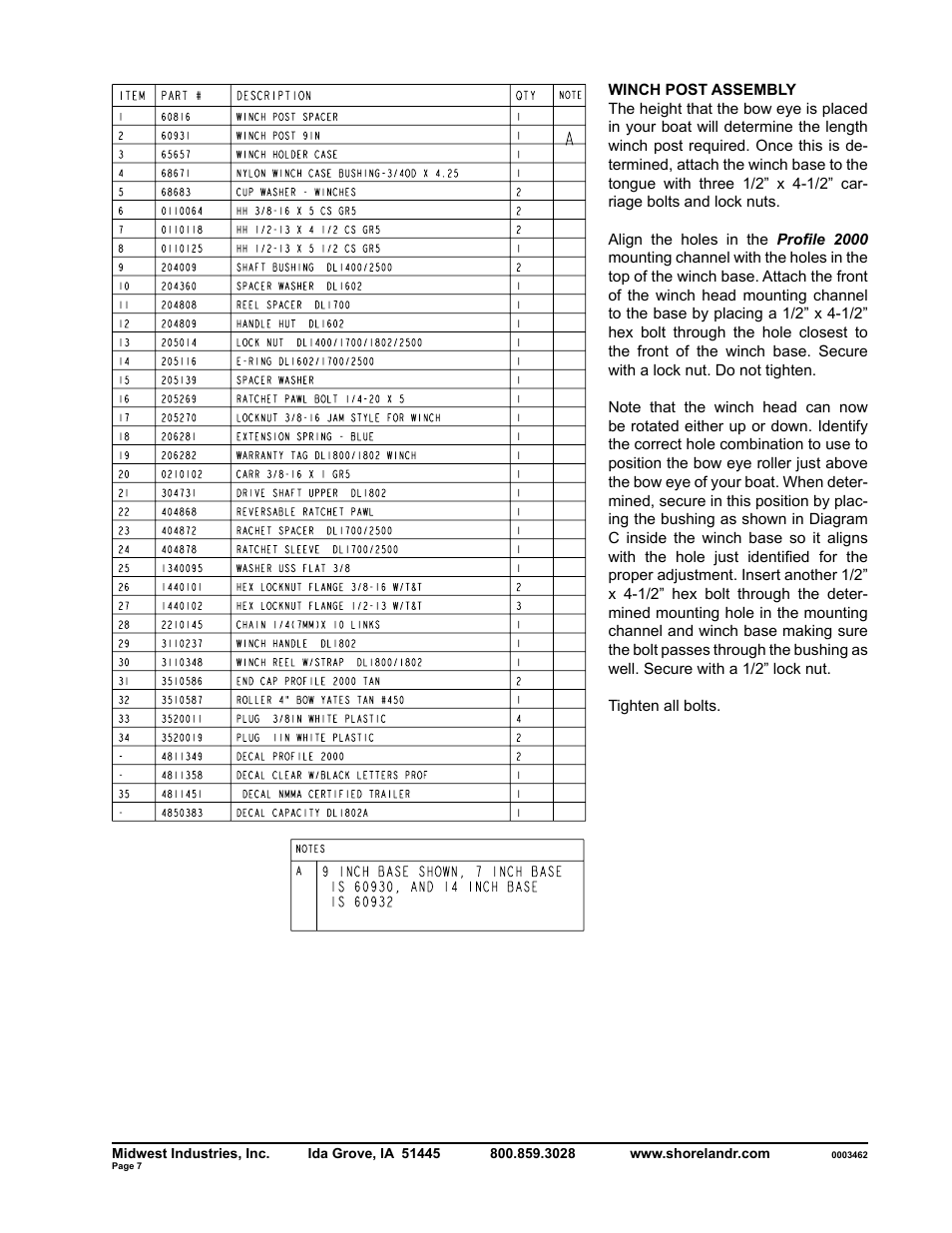 ShoreLand'r SLR40TBBXLW V.2 User Manual | Page 7 / 12