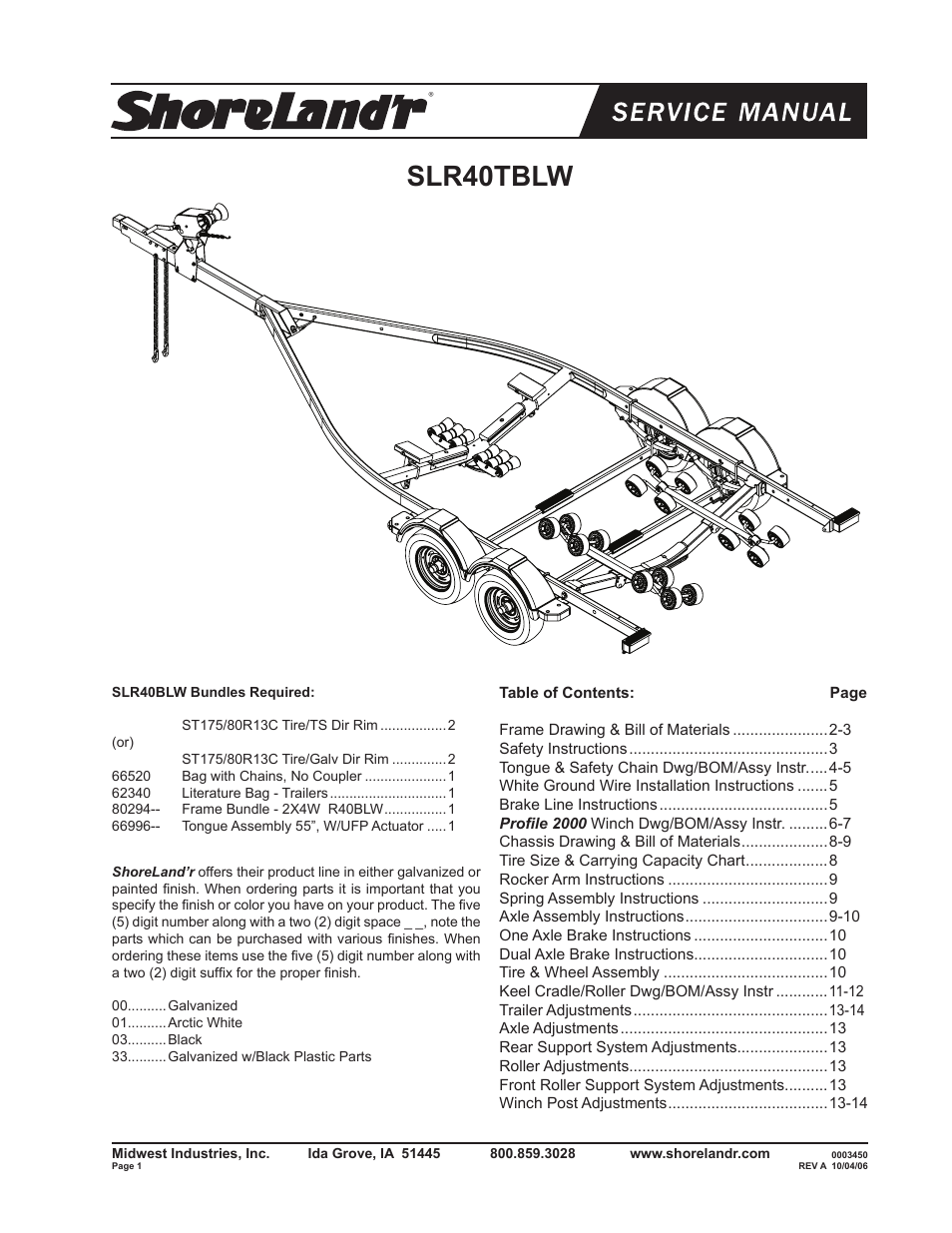 ShoreLand'r SLR40TBLW V.2 User Manual | 14 pages