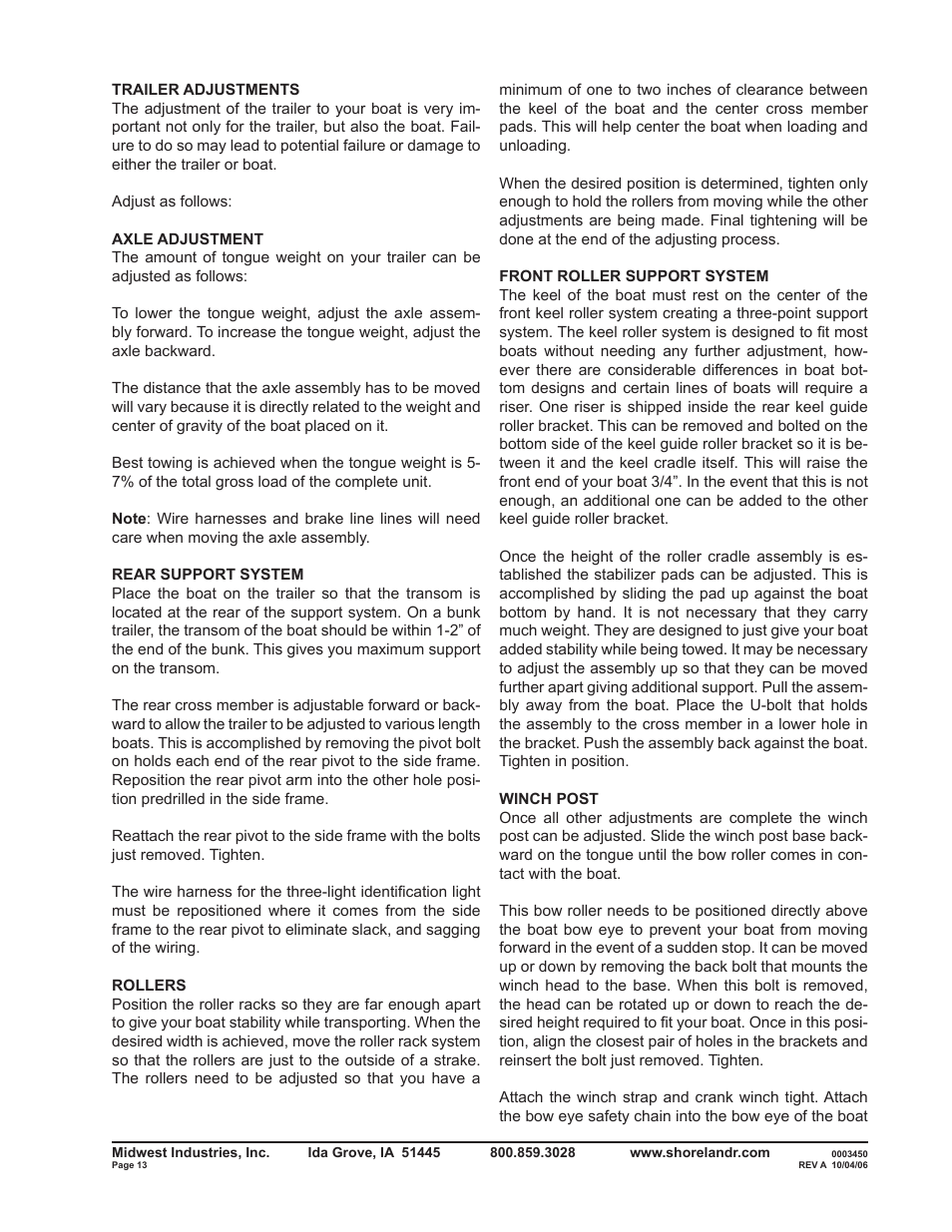 ShoreLand'r SLR40TBLW V.2 User Manual | Page 13 / 14
